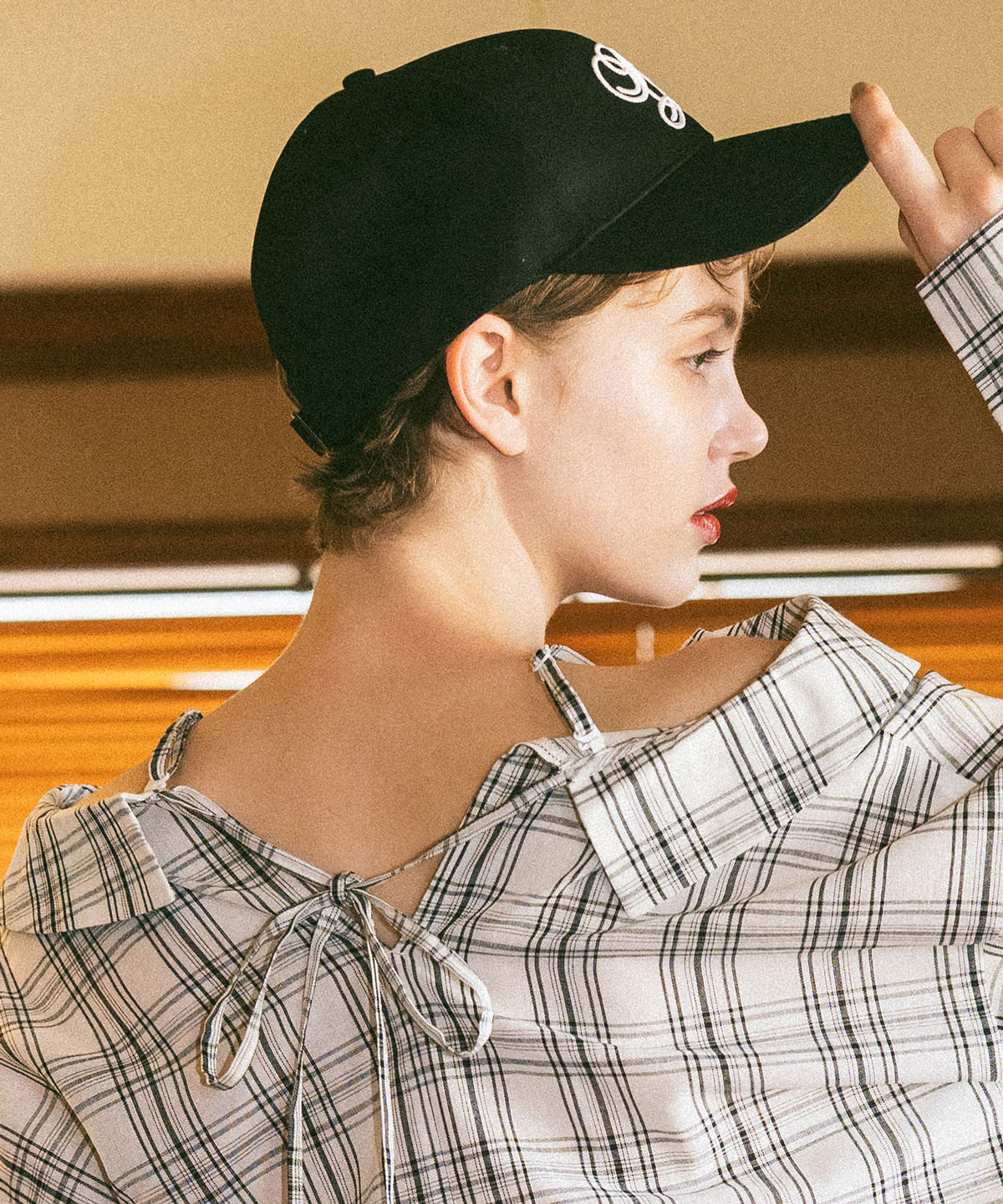 オリジナルロゴ刺繍キャップ