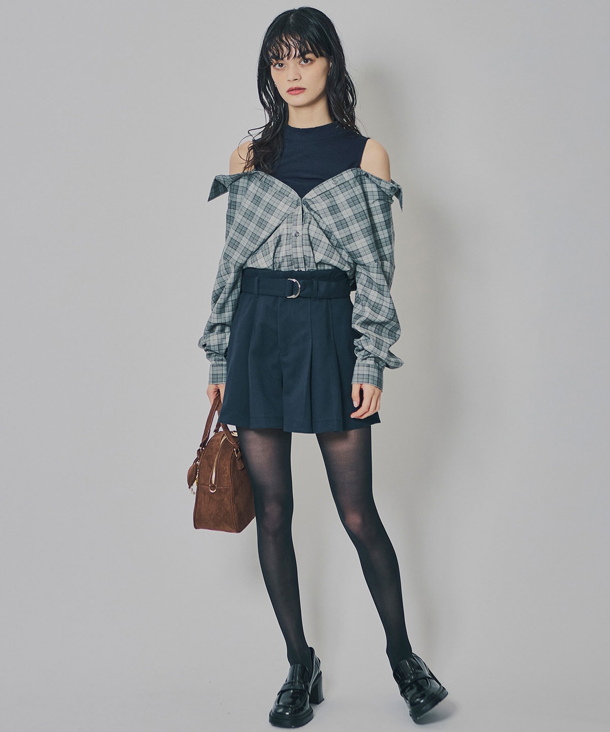 ウールライクタックショートパンツ