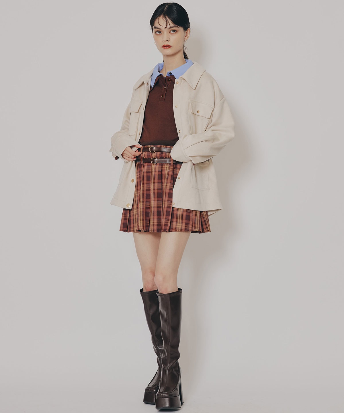 ヴィンテージライクスエードポケットジャケット