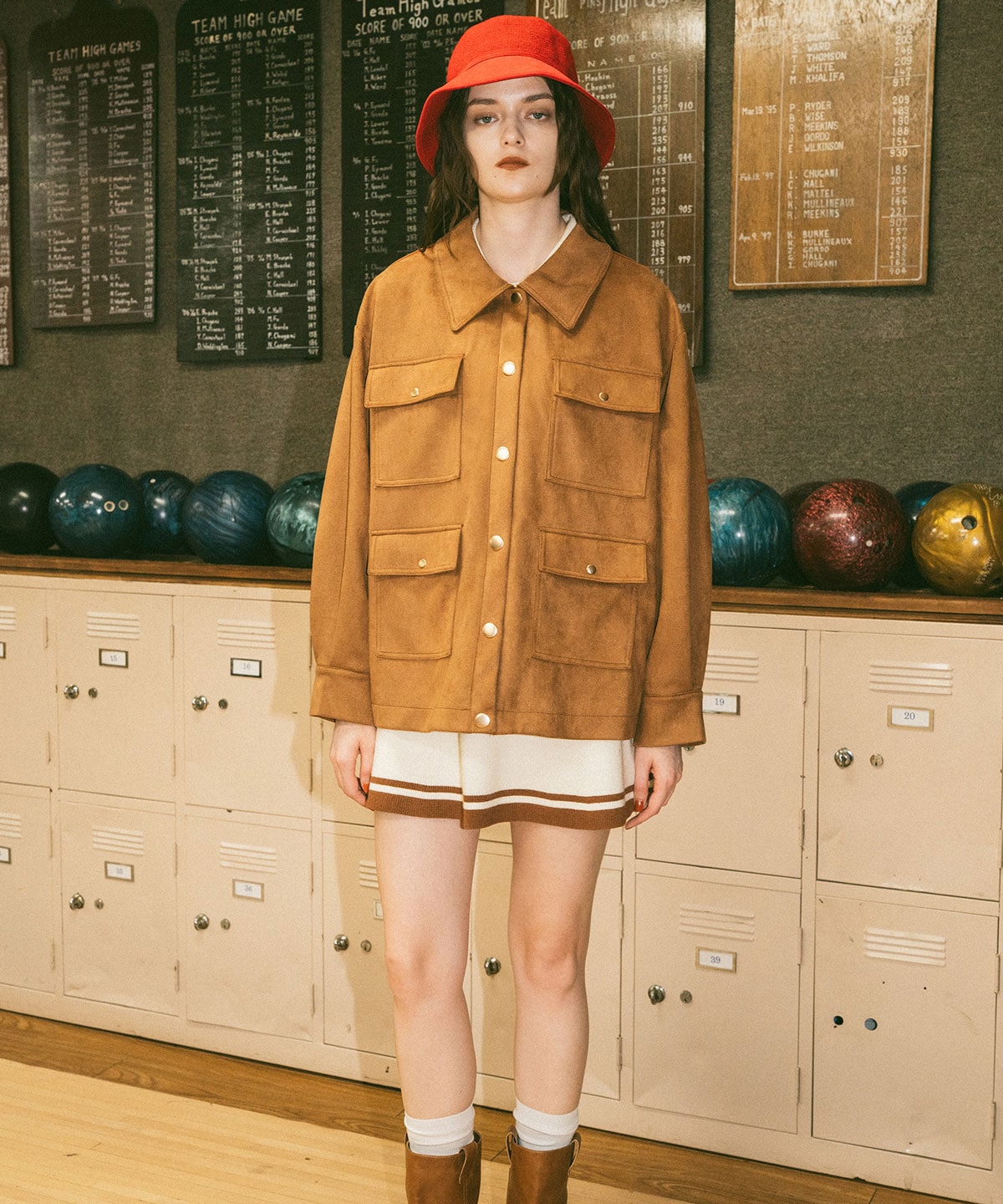 ヴィンテージライクスエードポケットジャケット