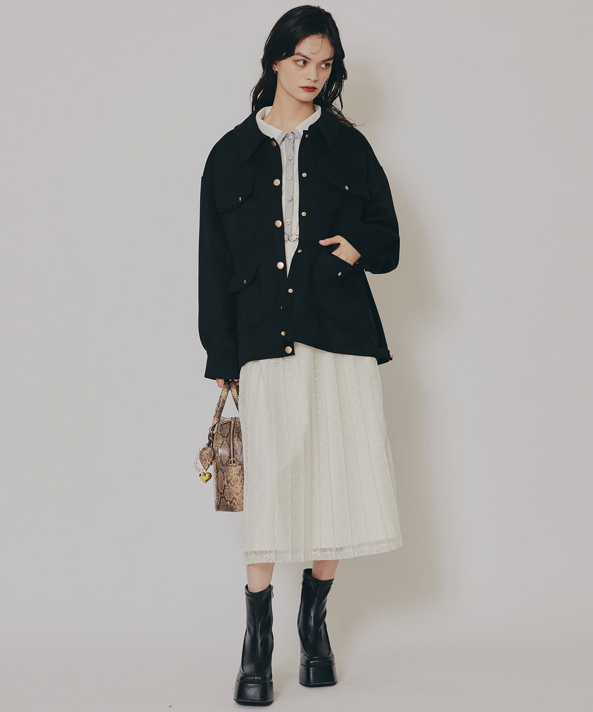 ヴィンテージライクスエードポケットジャケット