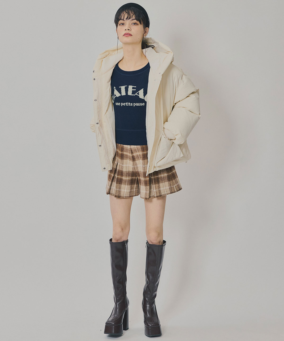 フラップポケットファイバーダウンジャケット