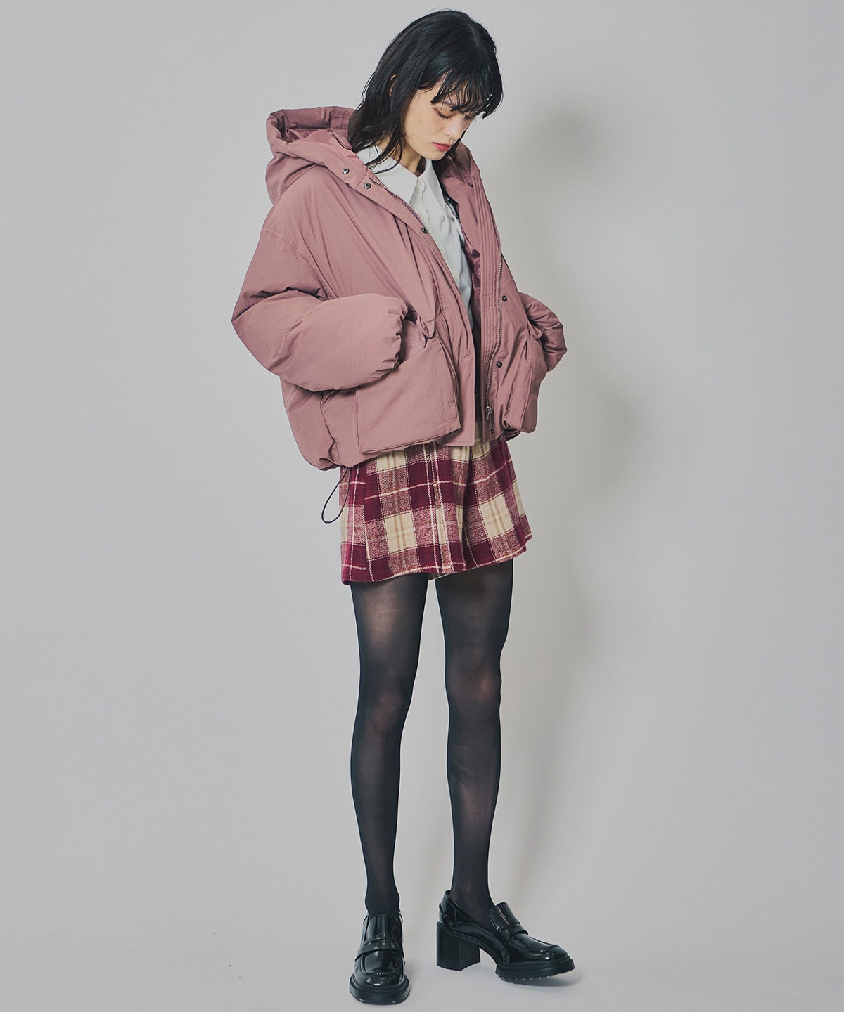 フラップポケットファイバーダウンジャケット