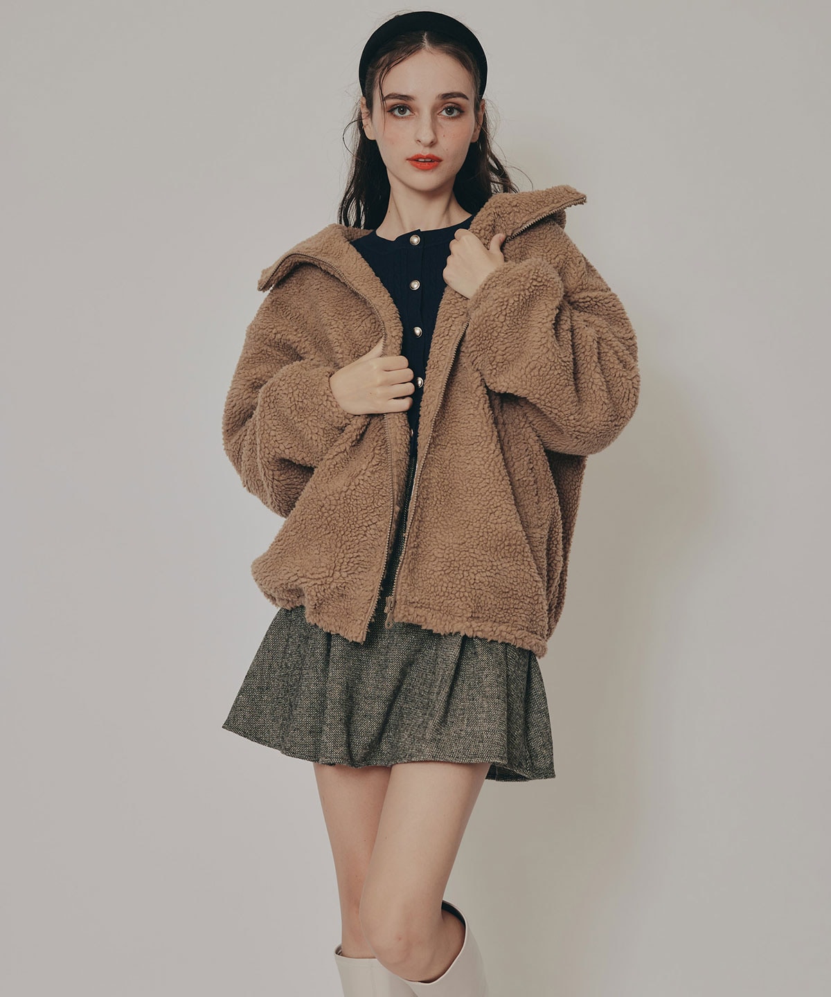 AZELCLUBボアパーカー