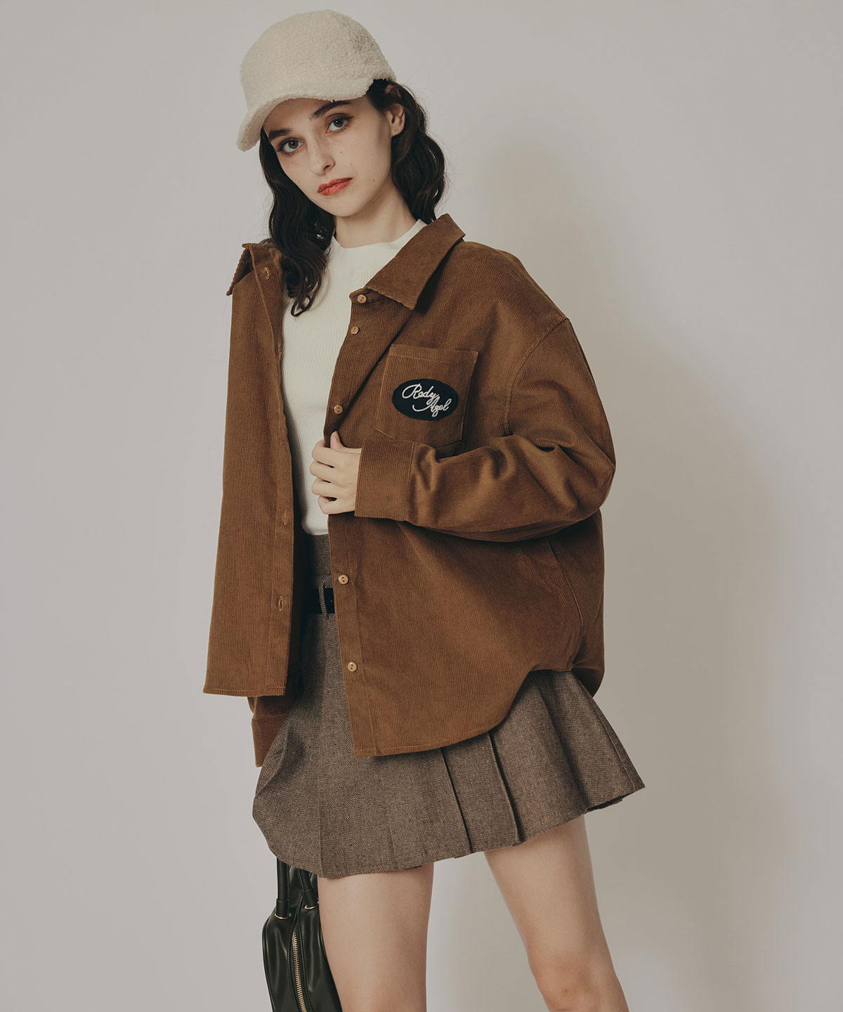 ロゴワッペンオーバーシャツ