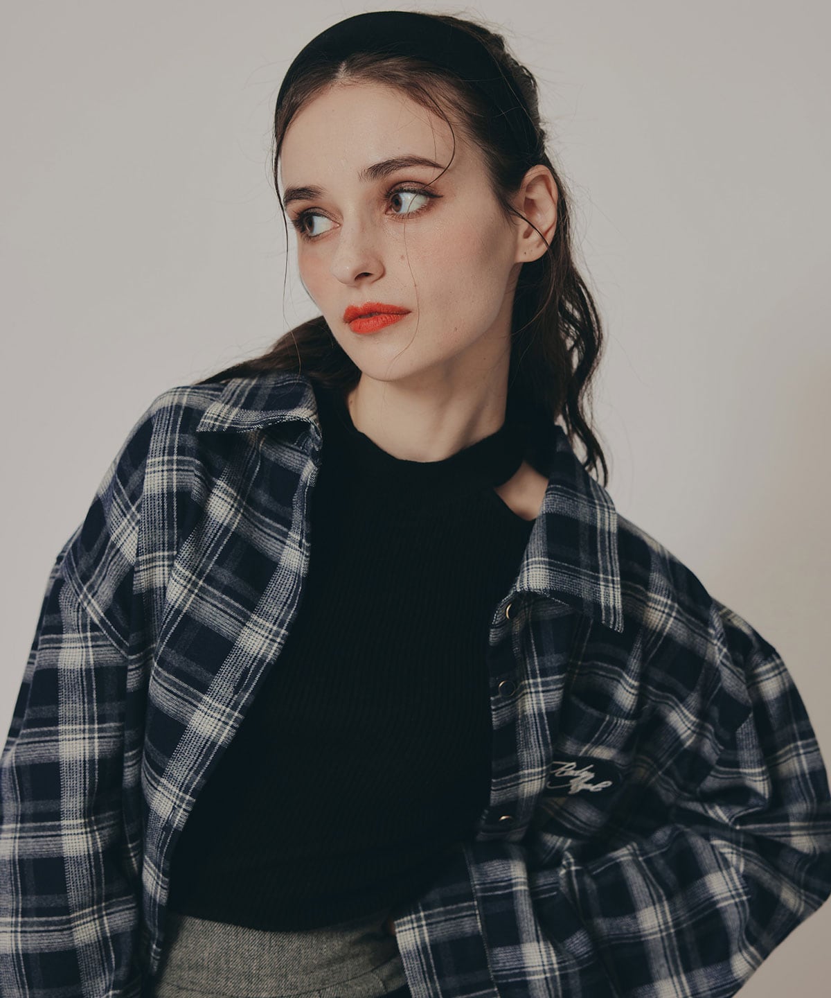 ロゴワッペンオーバーシャツ