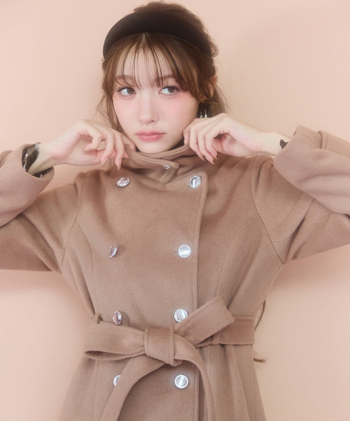 2WAYカラーダブルロングコート