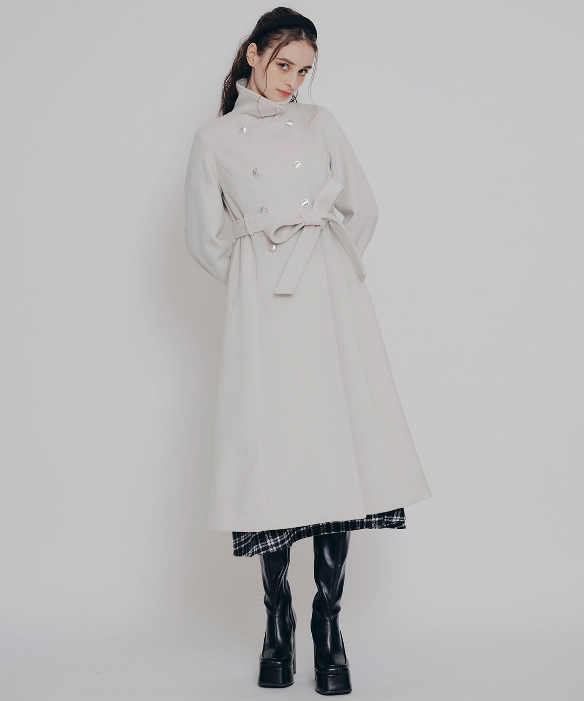 2WAYカラーダブルロングコート