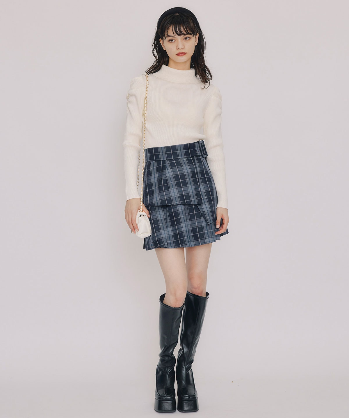 ラメタートルニットプルオーバー