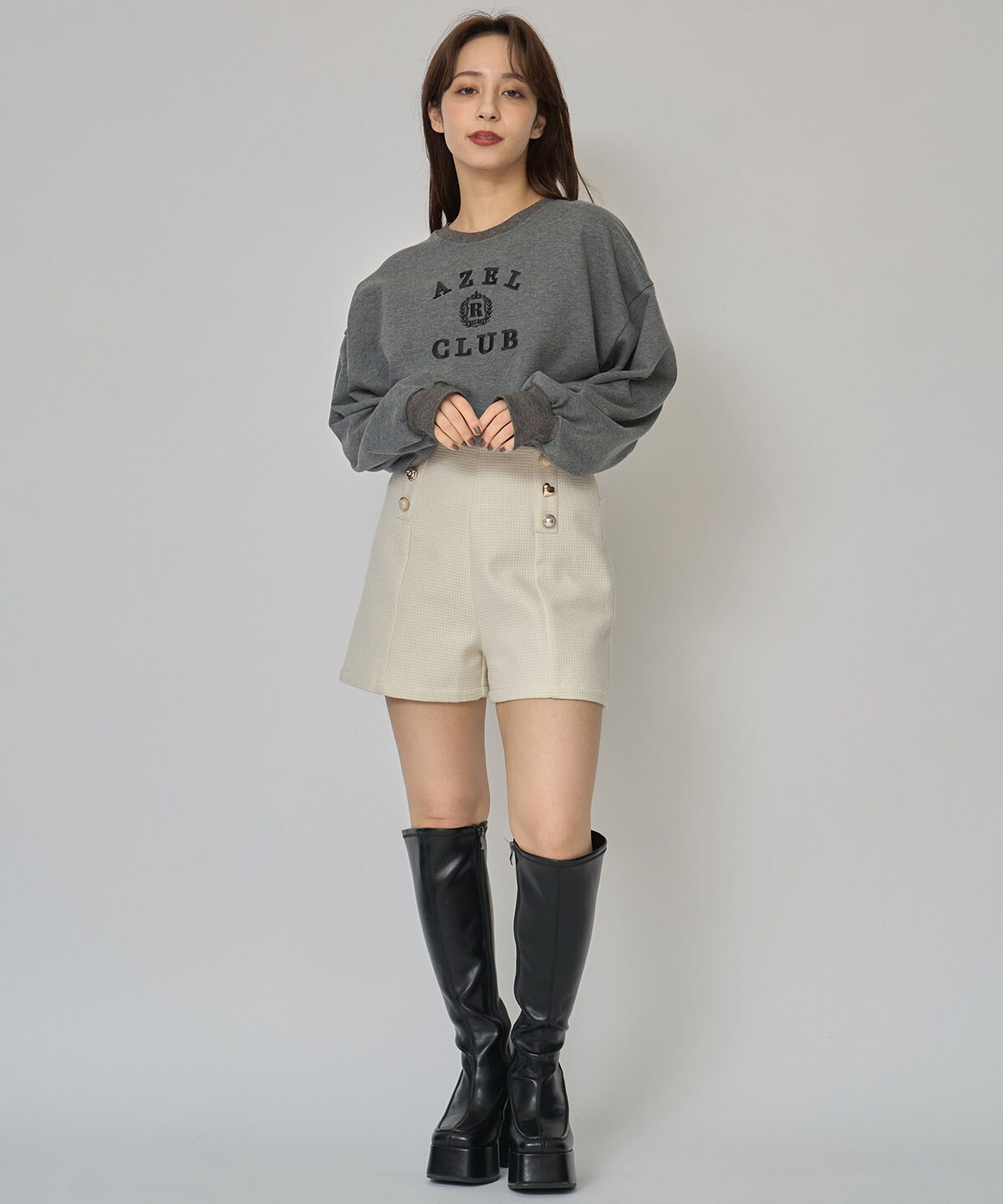 アゼルクラブカレッジロゴスウェットプルオーバー