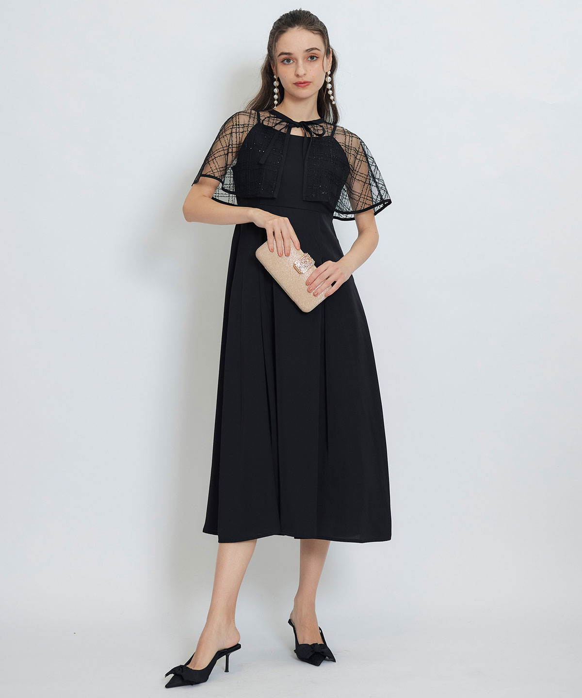 グリッター2WAYクラッチバッグ