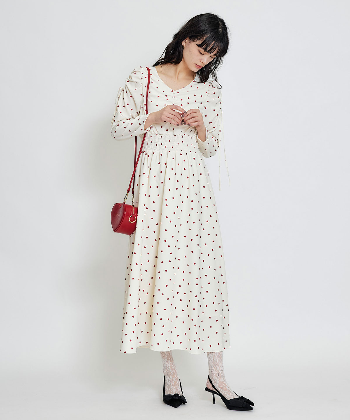 Love Me Heart モチーフ2WAYミニショルダーバッグ