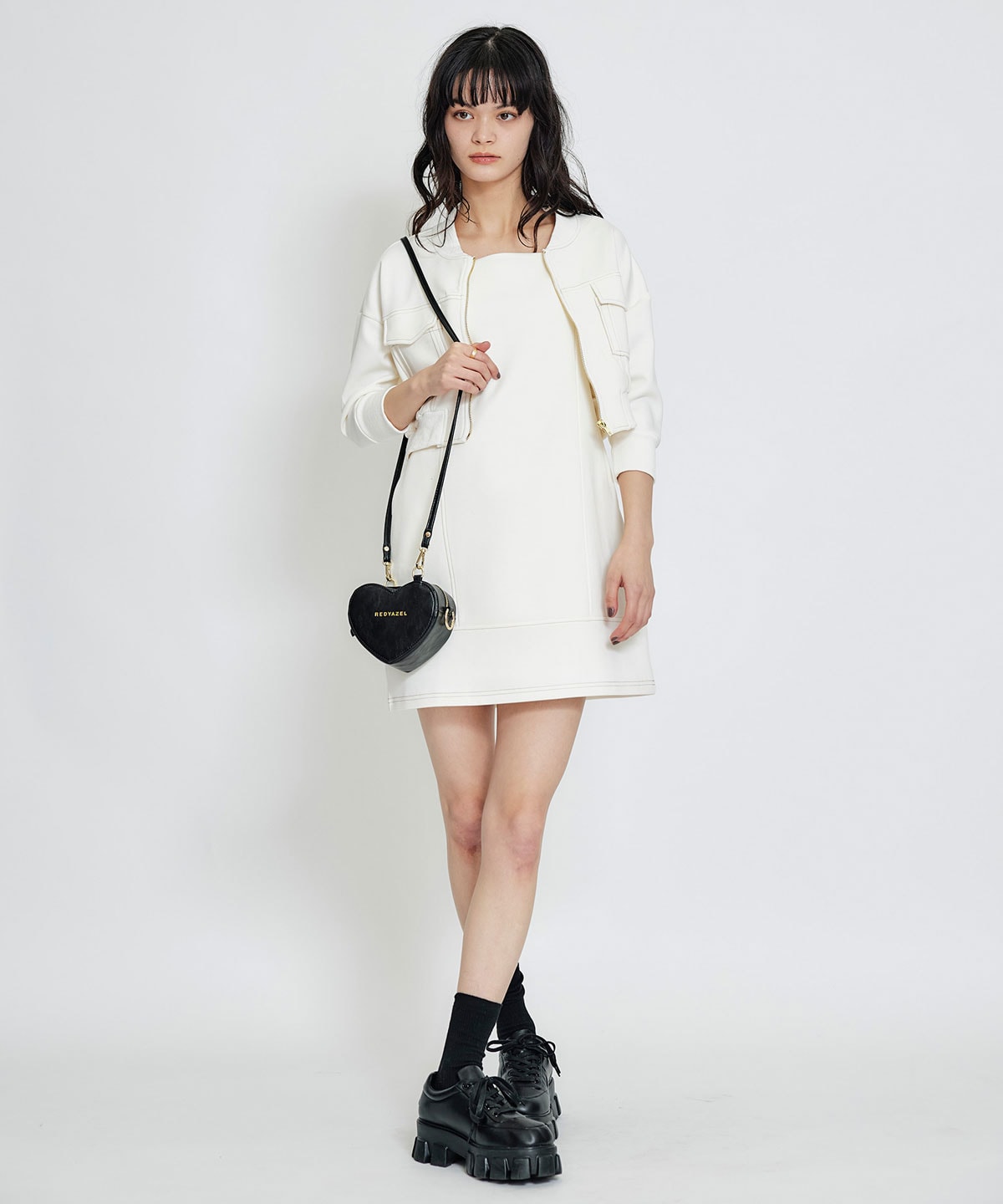 Love Me Heart モチーフ2WAYミニショルダーバッグ