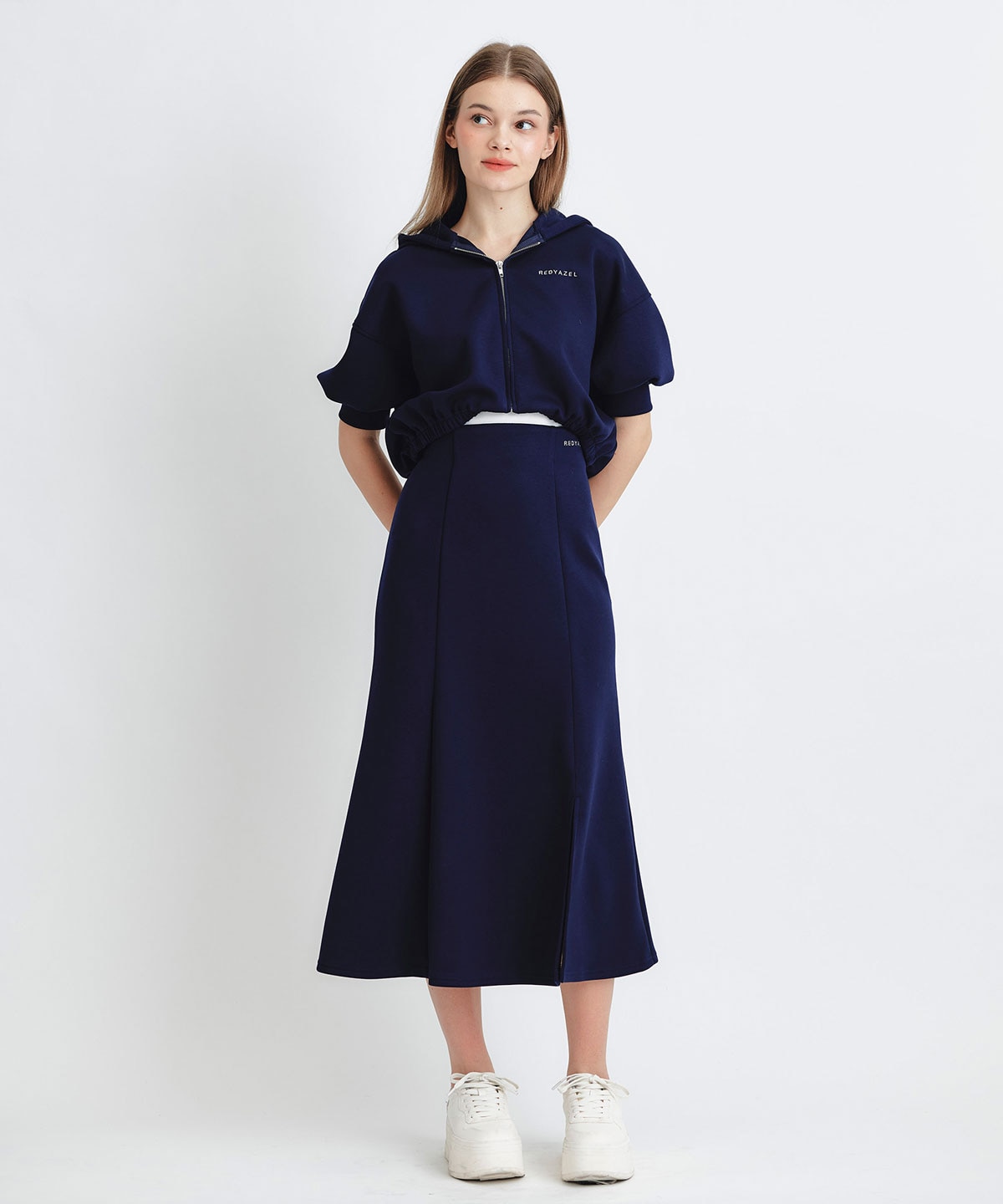 ダンボールセミマーメイドスリットロングスカート