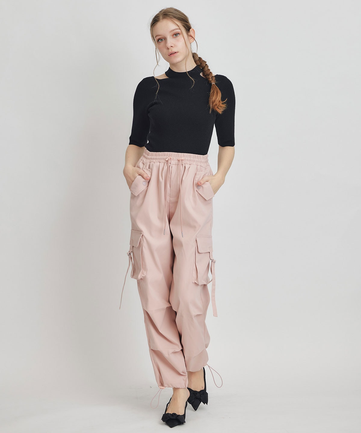 タブフラップポケットカーゴパンツ