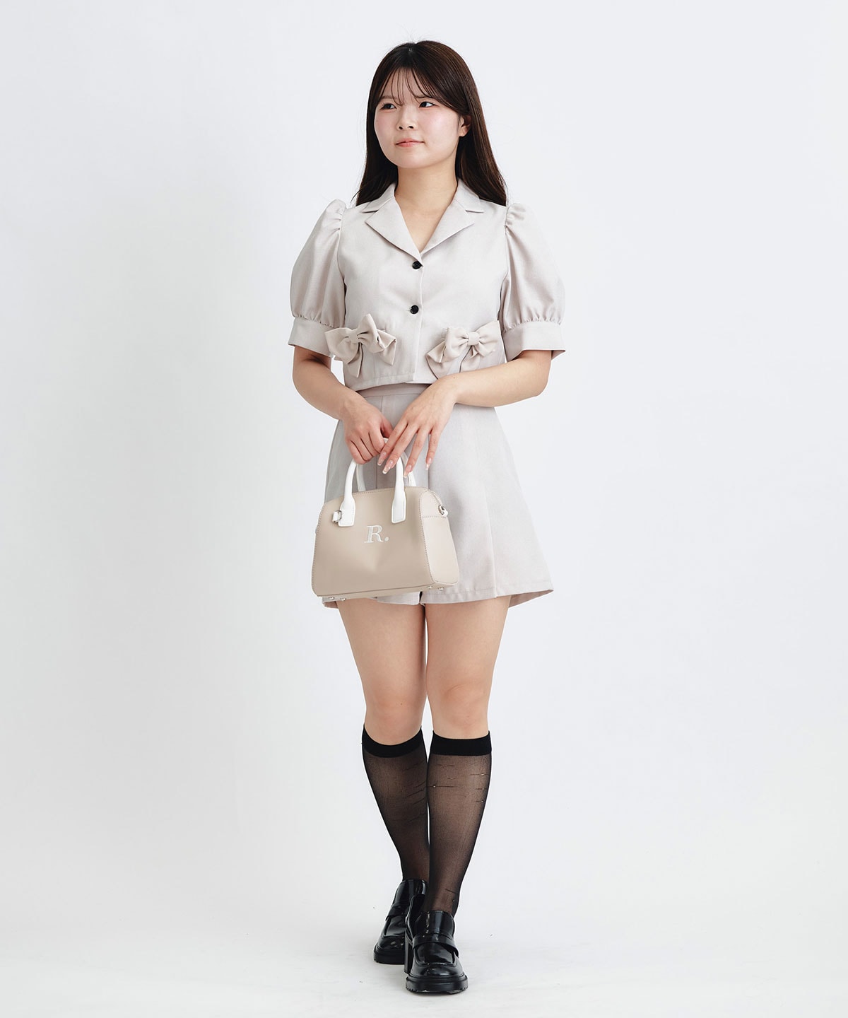 マルチリボンジャケット×ショートパンツセットアップ