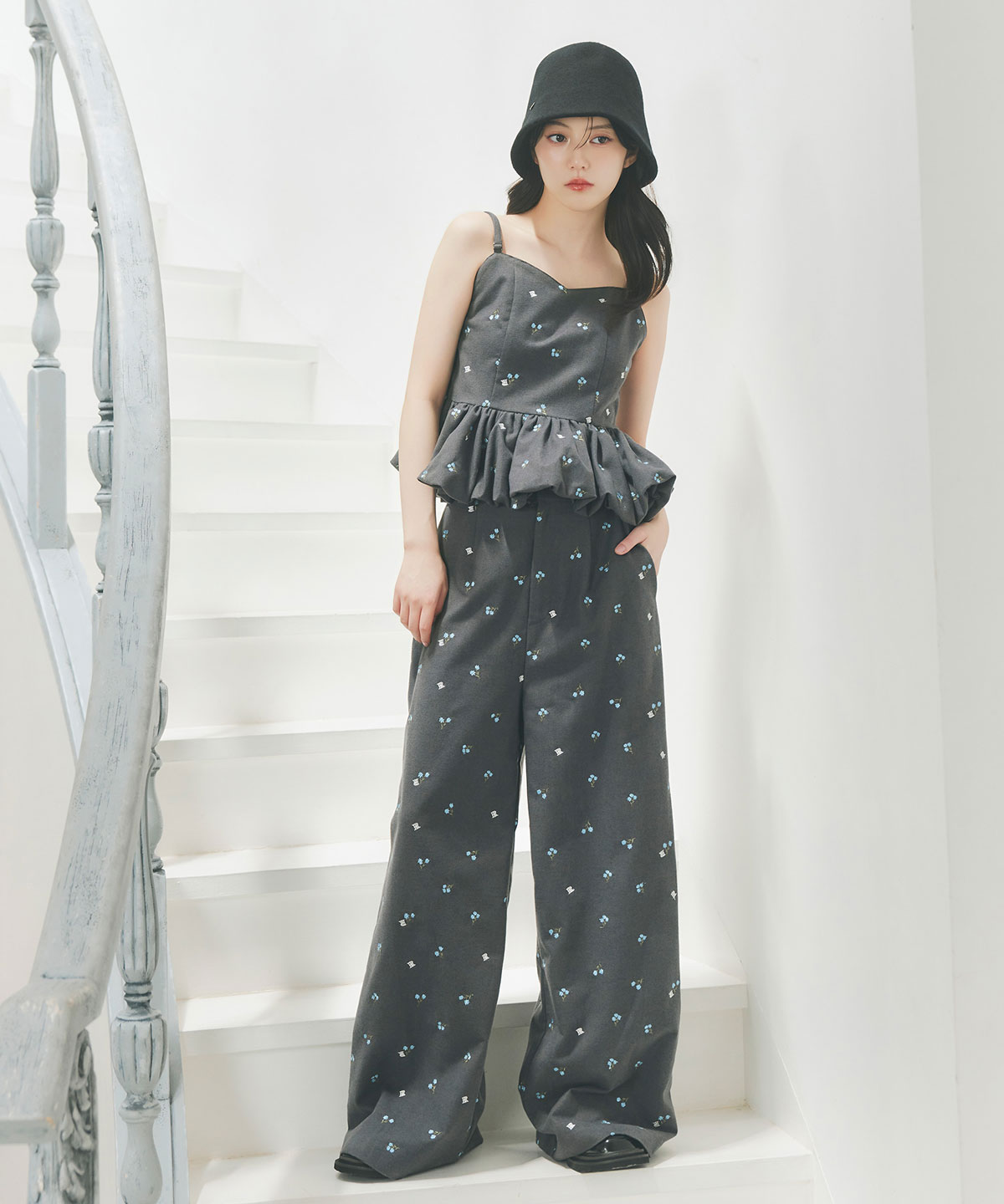 メタルチャームバケットハット