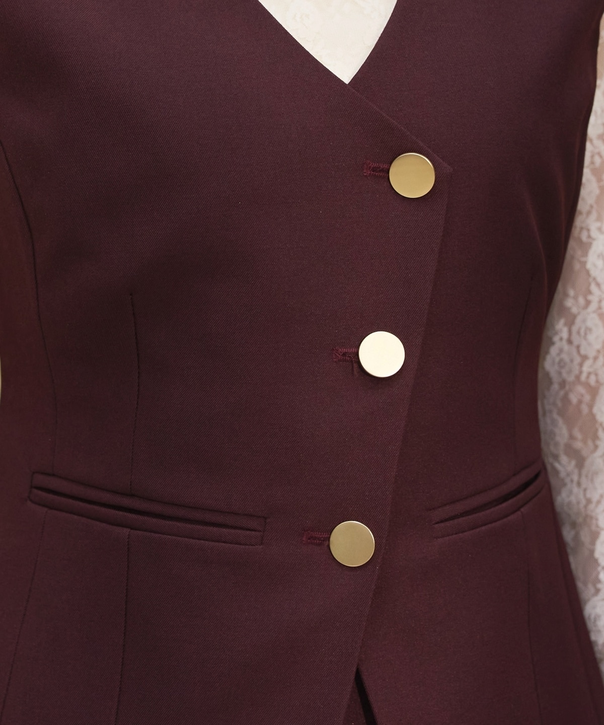 アシメコンパクトジレ