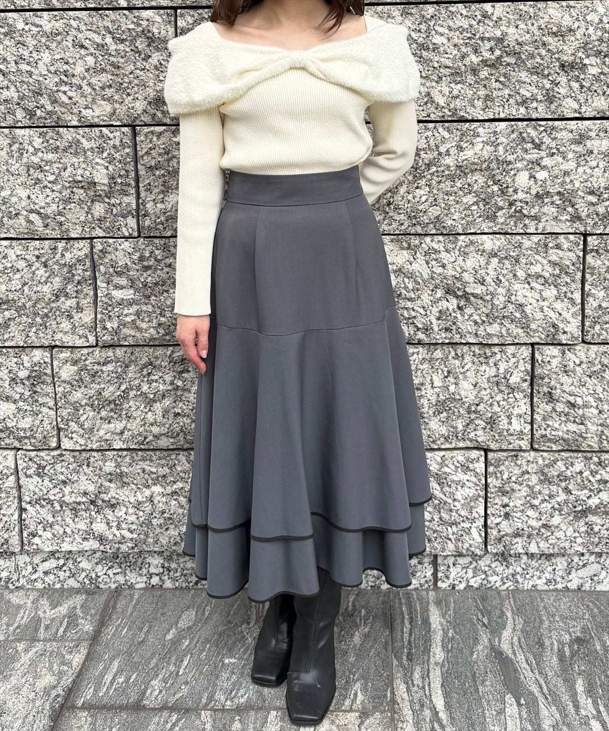 マーメイドティアードスカート