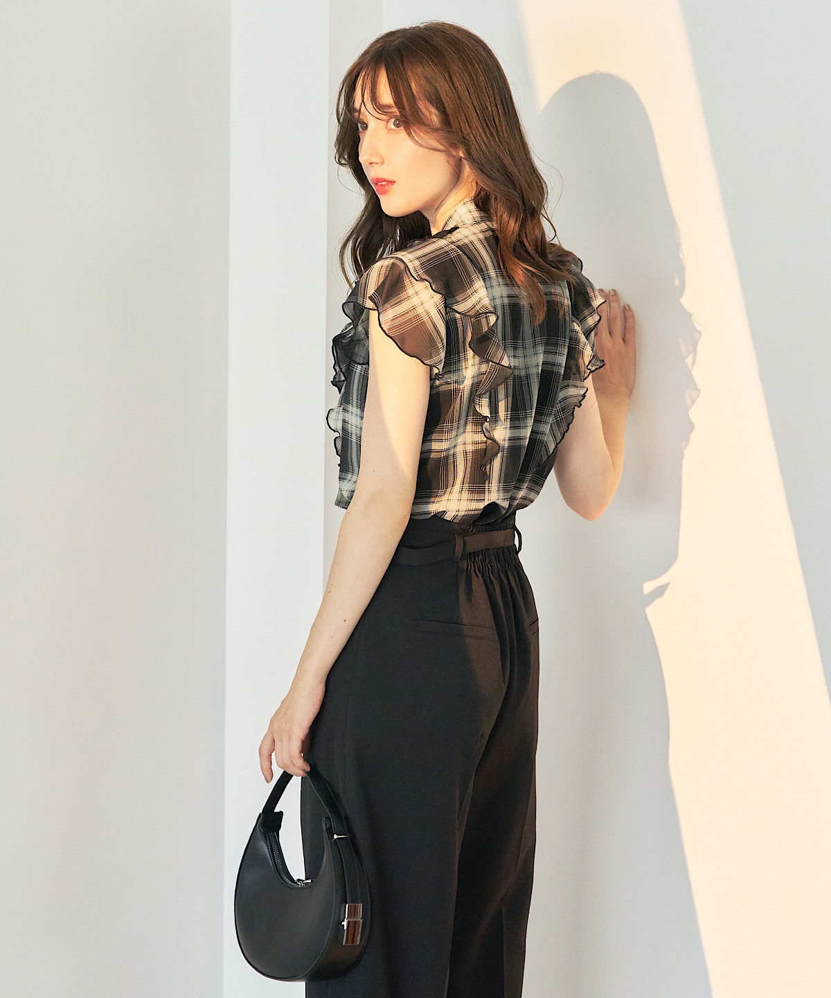 ベルテッドワイドパンツ