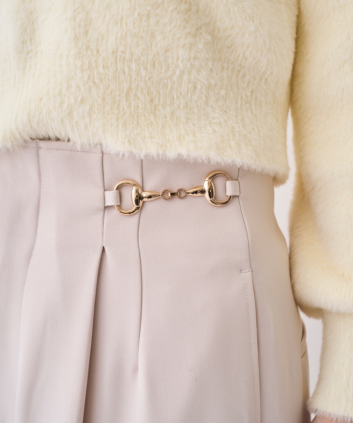 【12/5(Fri)発売開始】ビット付きハイウエストワイドパンツ