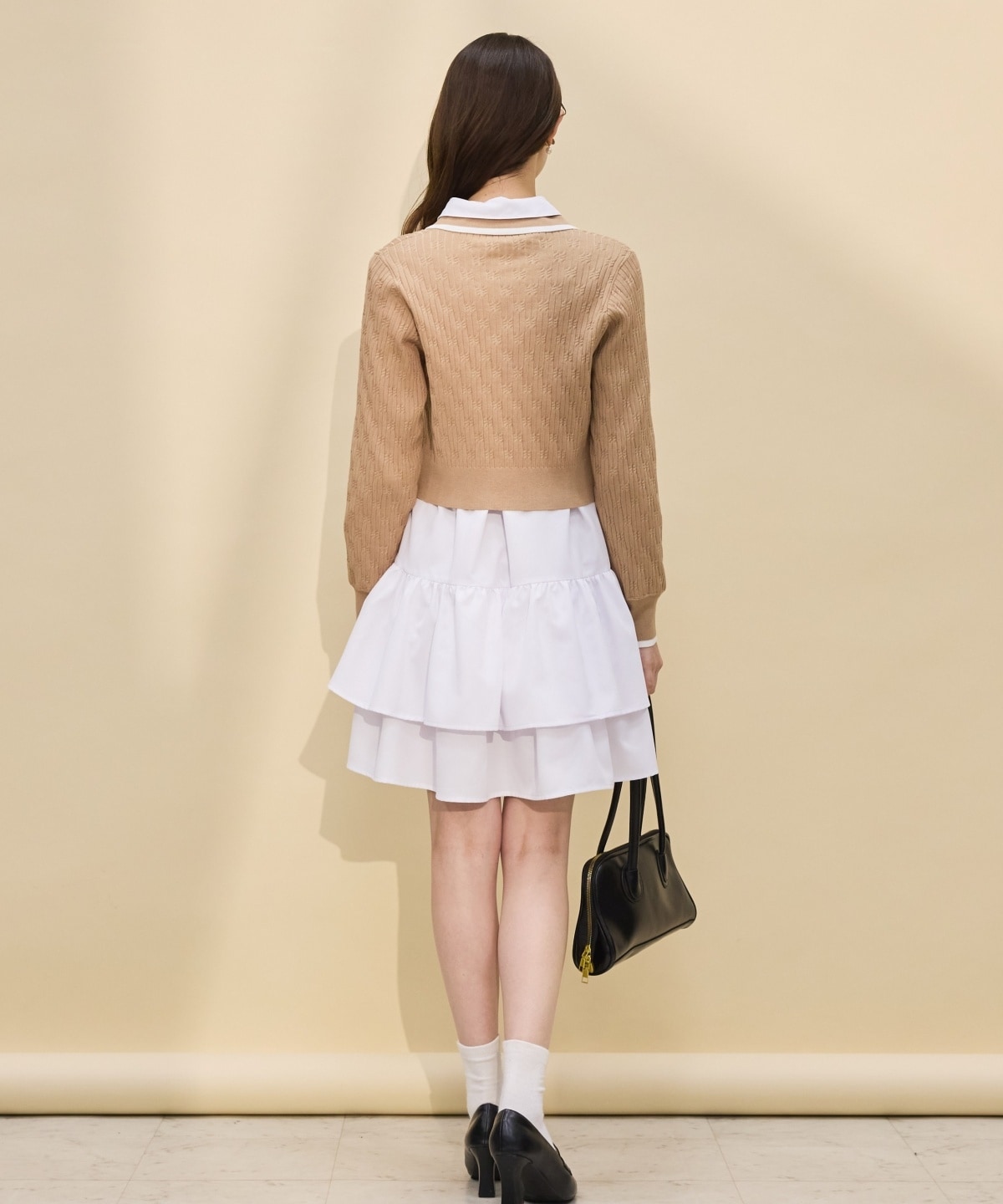 【再入荷】ティアードシャツワンピース