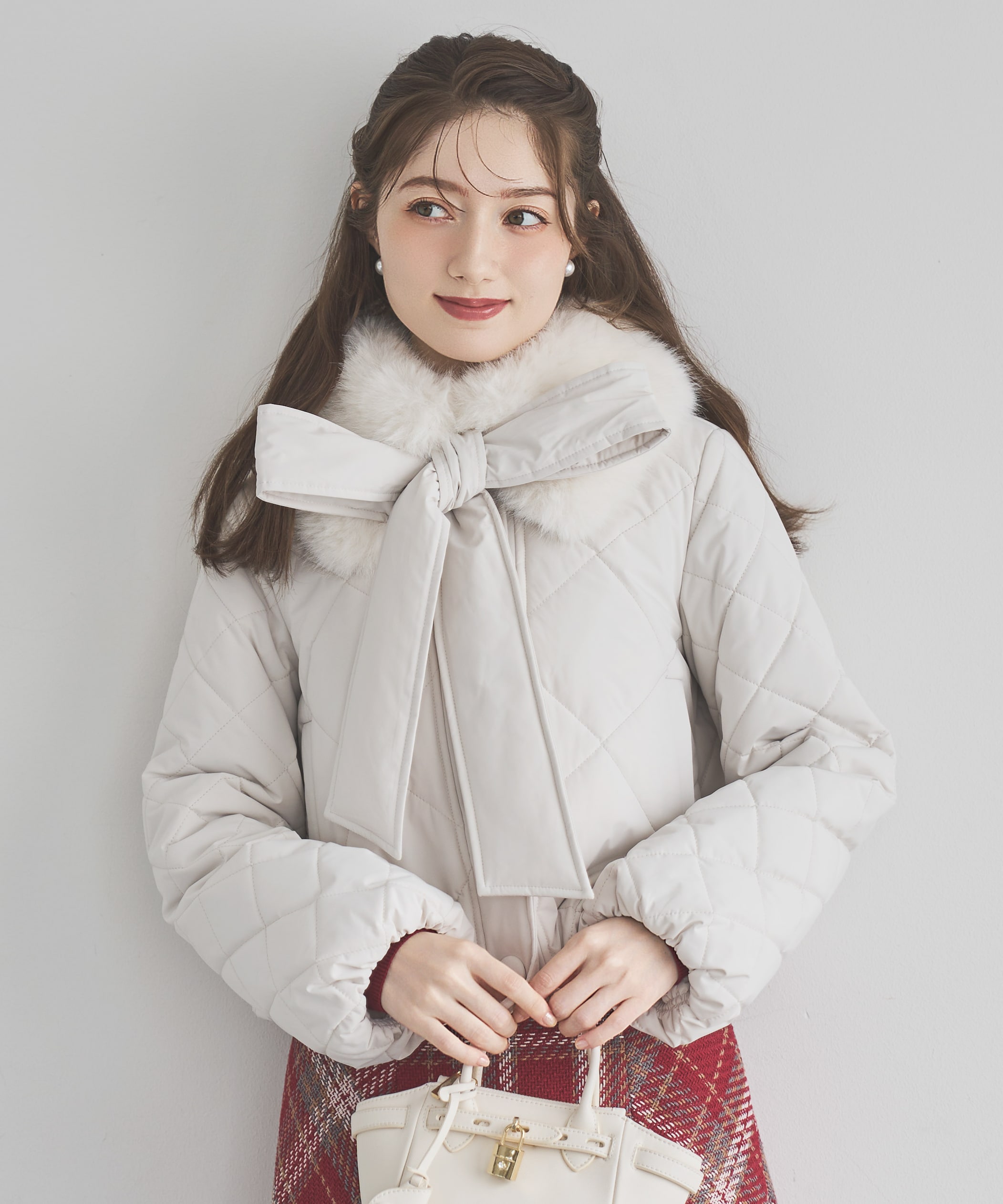 エコファーキルティングショートコート