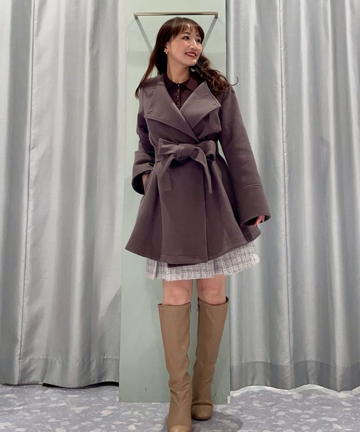 ウールビーバー2WAYミドルコート