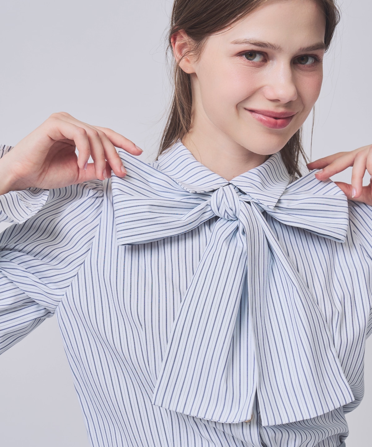 【1/30(Fri)発売開始】フレア袖ボウタイリボンブラウス