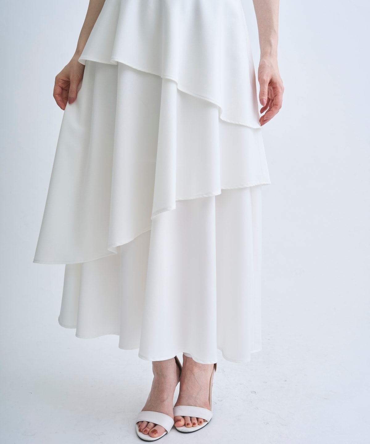 【4/3(Fri)発売】ベルト付きティアードスカート