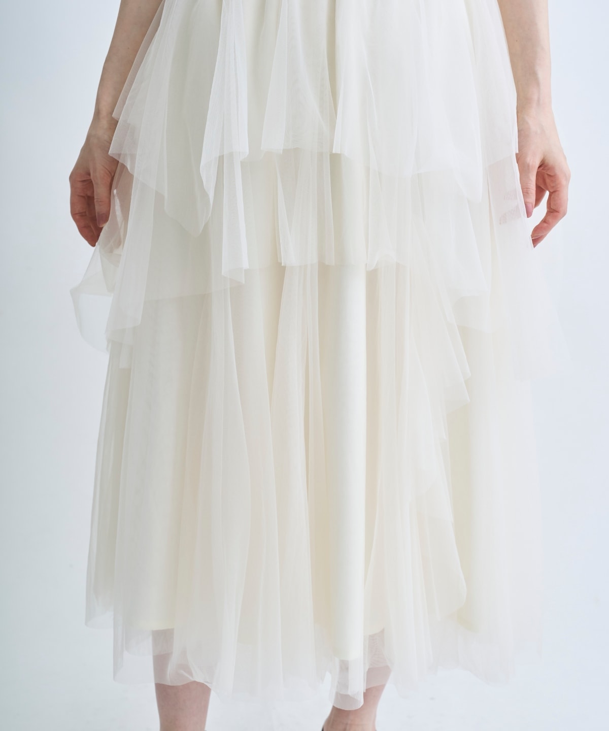 【4/10(Fri)発売】ボリュームチュールティアードスカート