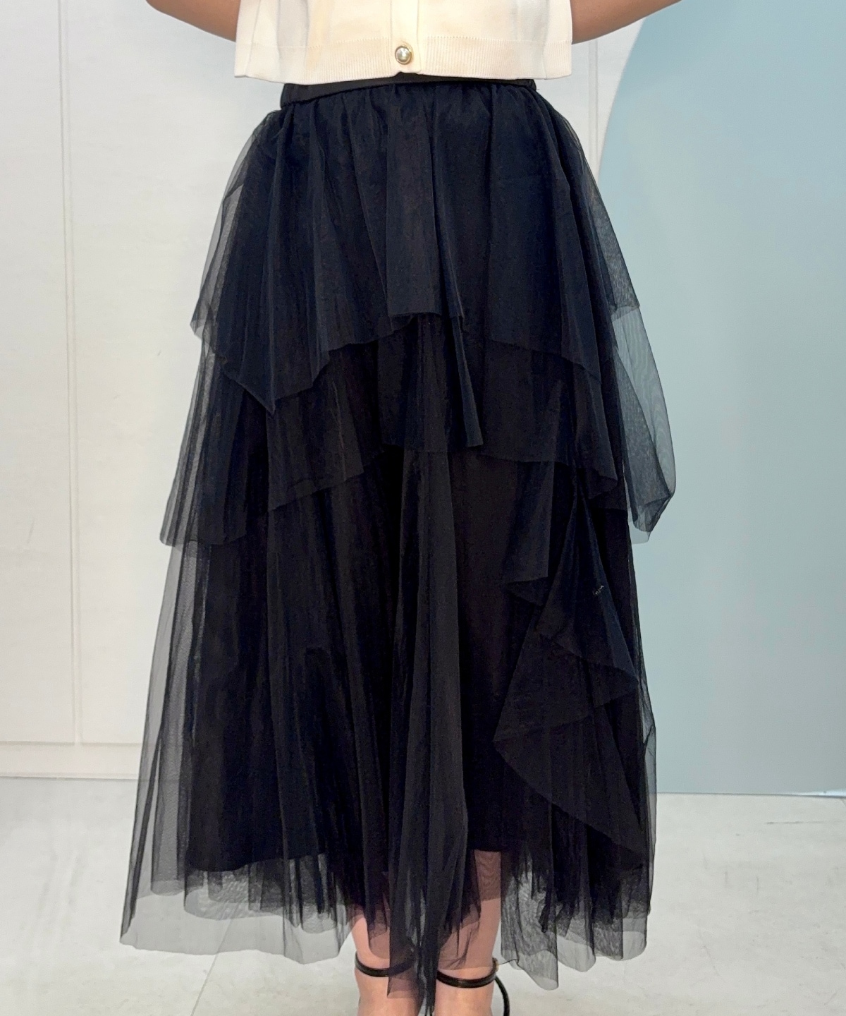 【4/10(Fri)発売】ボリュームチュールティアードスカート