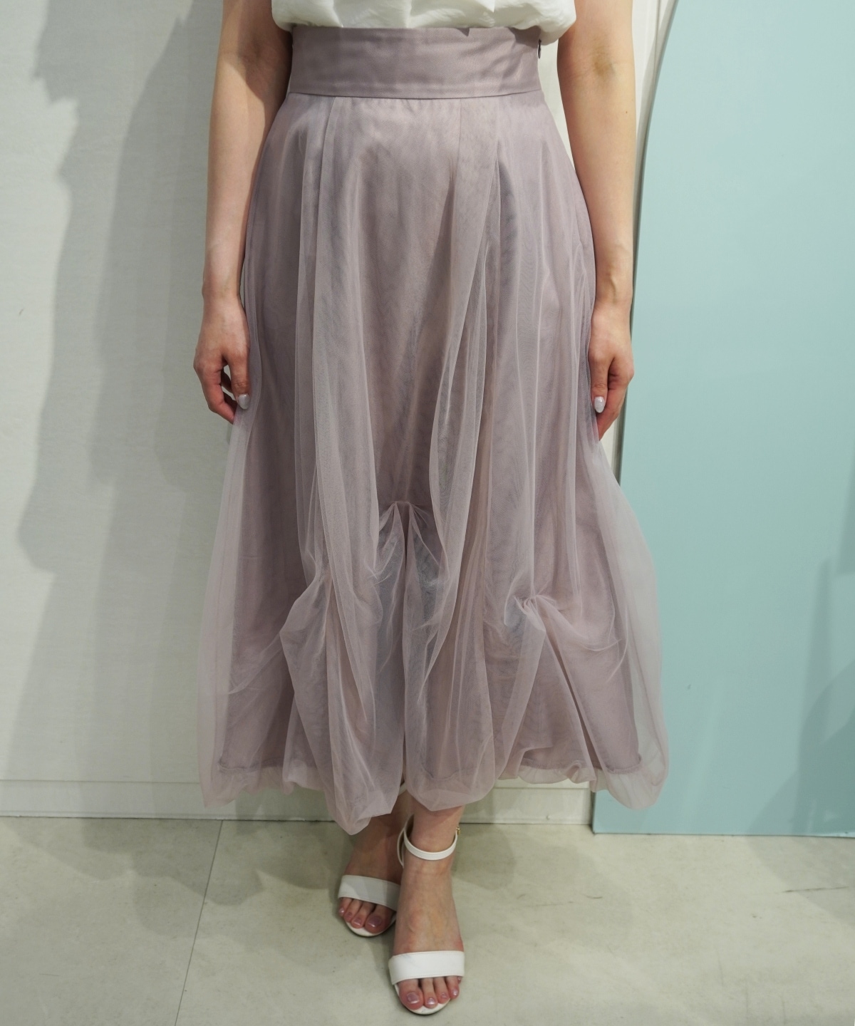 【4/17(Fri)予約開始】リボンタックバルーンチュールスカート