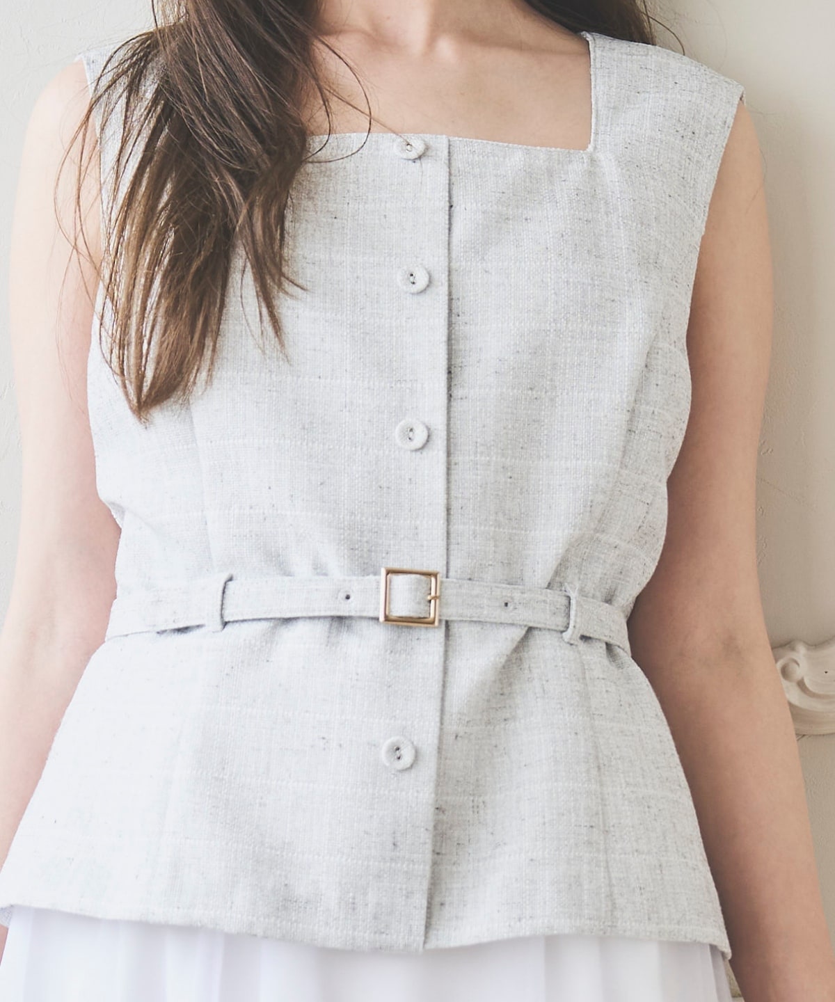 【3/31(Tue)発売】ツィードジレチュールスカートドッキングワンピース