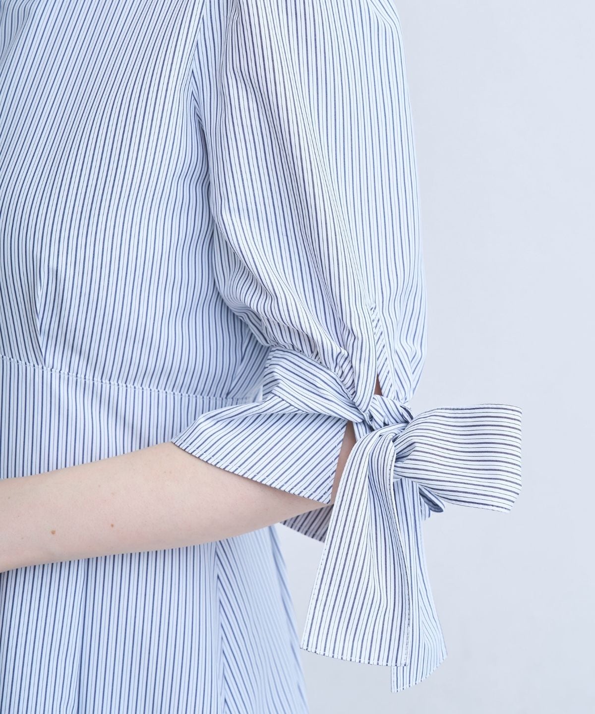 【3/28(Sat)発売】リボンストライプシャツワンピース