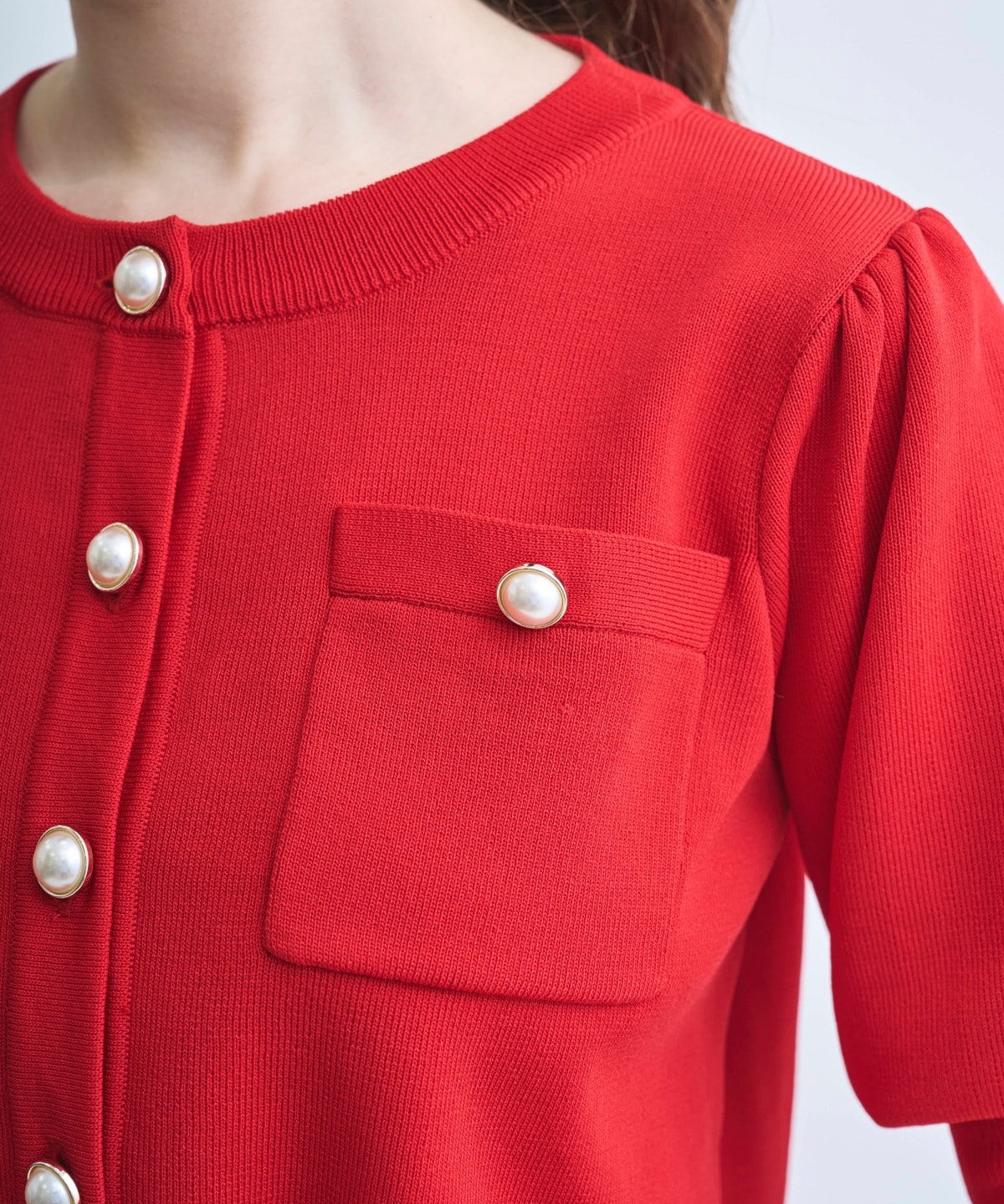 【4/10(Fri)発売】パフスリーブニットカーデプルオーバー