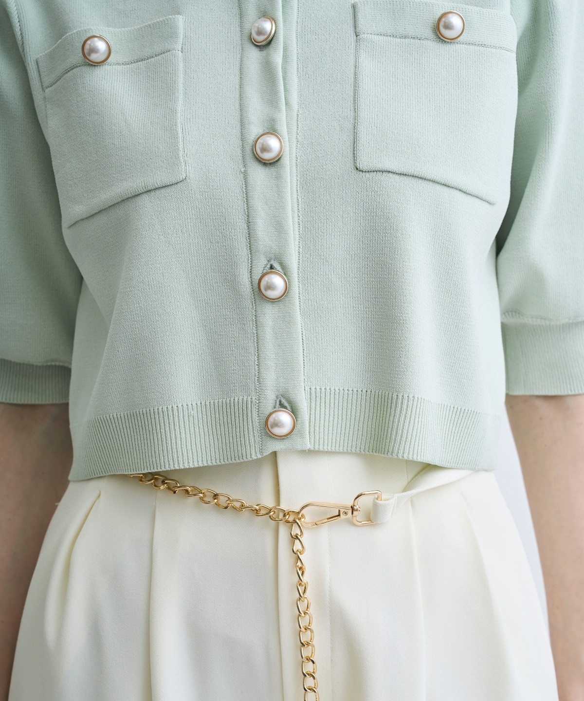 【4/10(Fri)発売】パフスリーブニットカーデプルオーバー