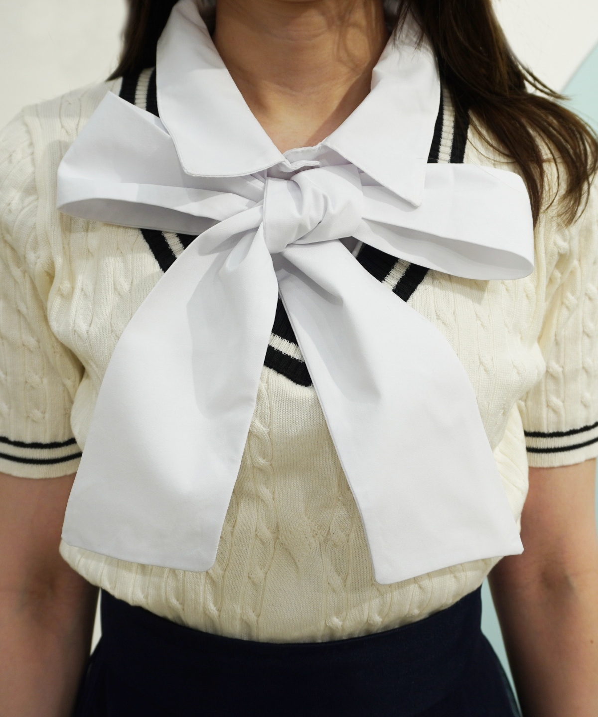 【4/17(Fri)予約開始】ケーブルジレレイヤードニットプルオーバー