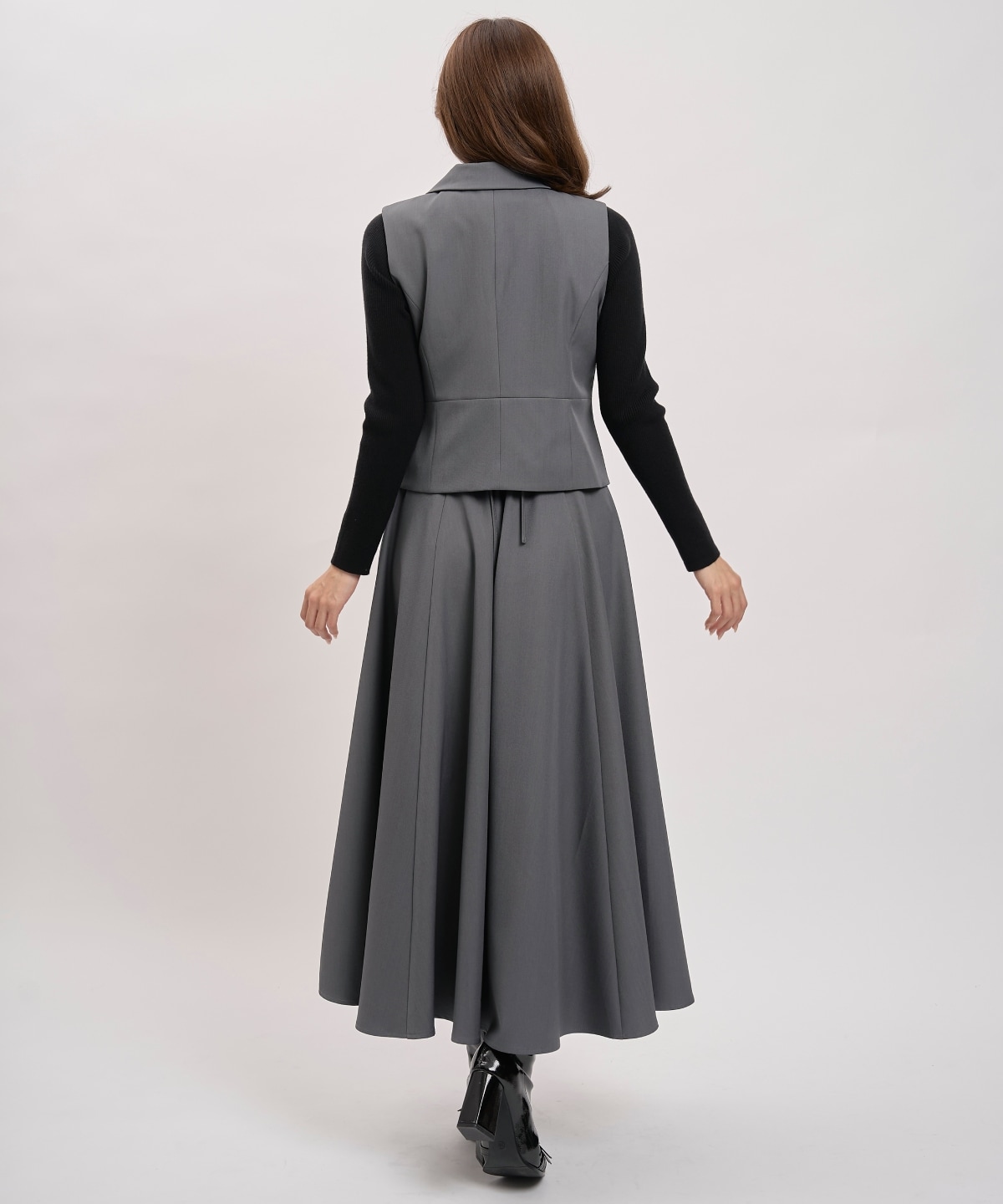 【先行予約受付中】【セットアイテム】リボンジレ×ニットドッキングワンピース