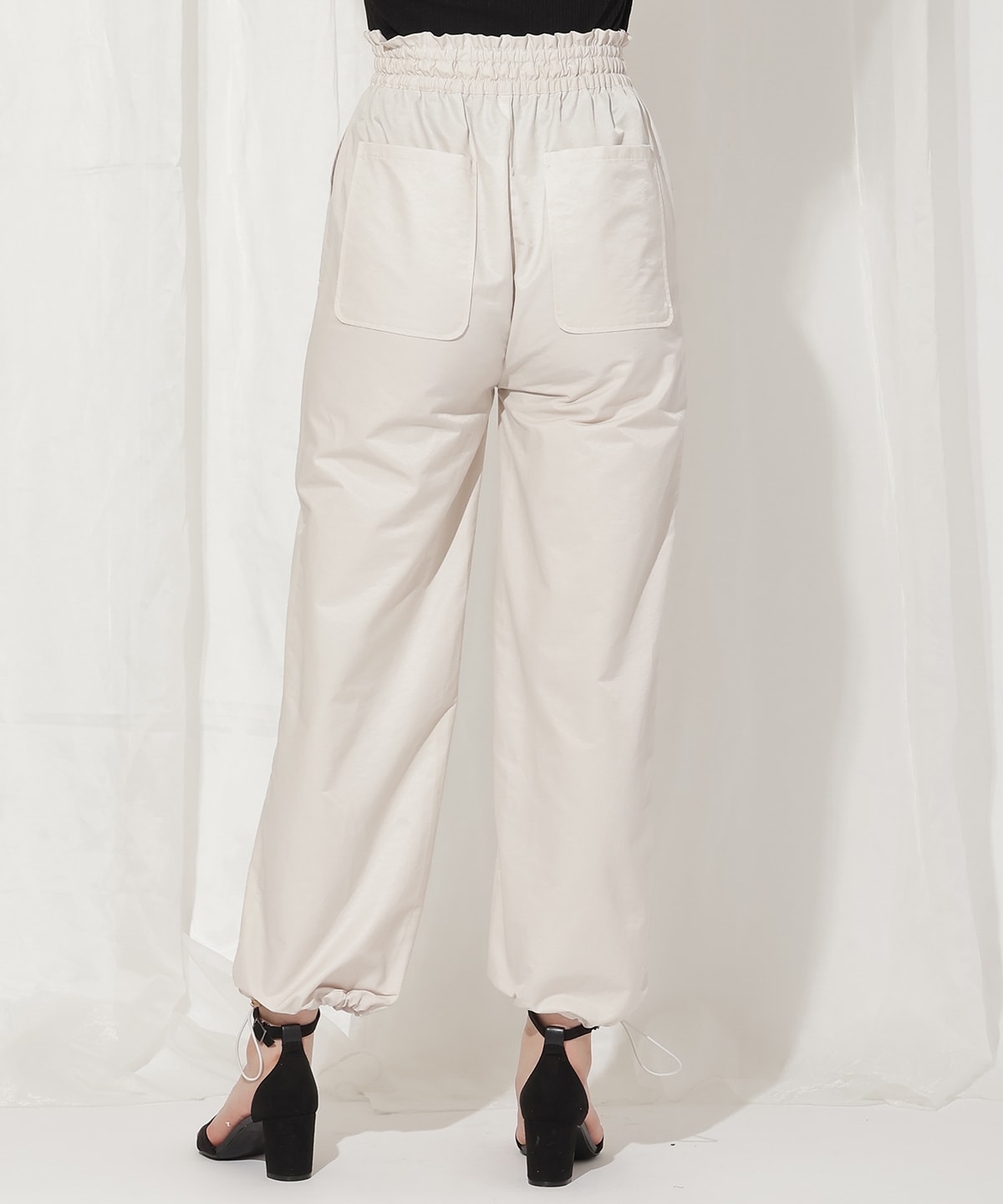 ウエストリボンカーゴパンツ