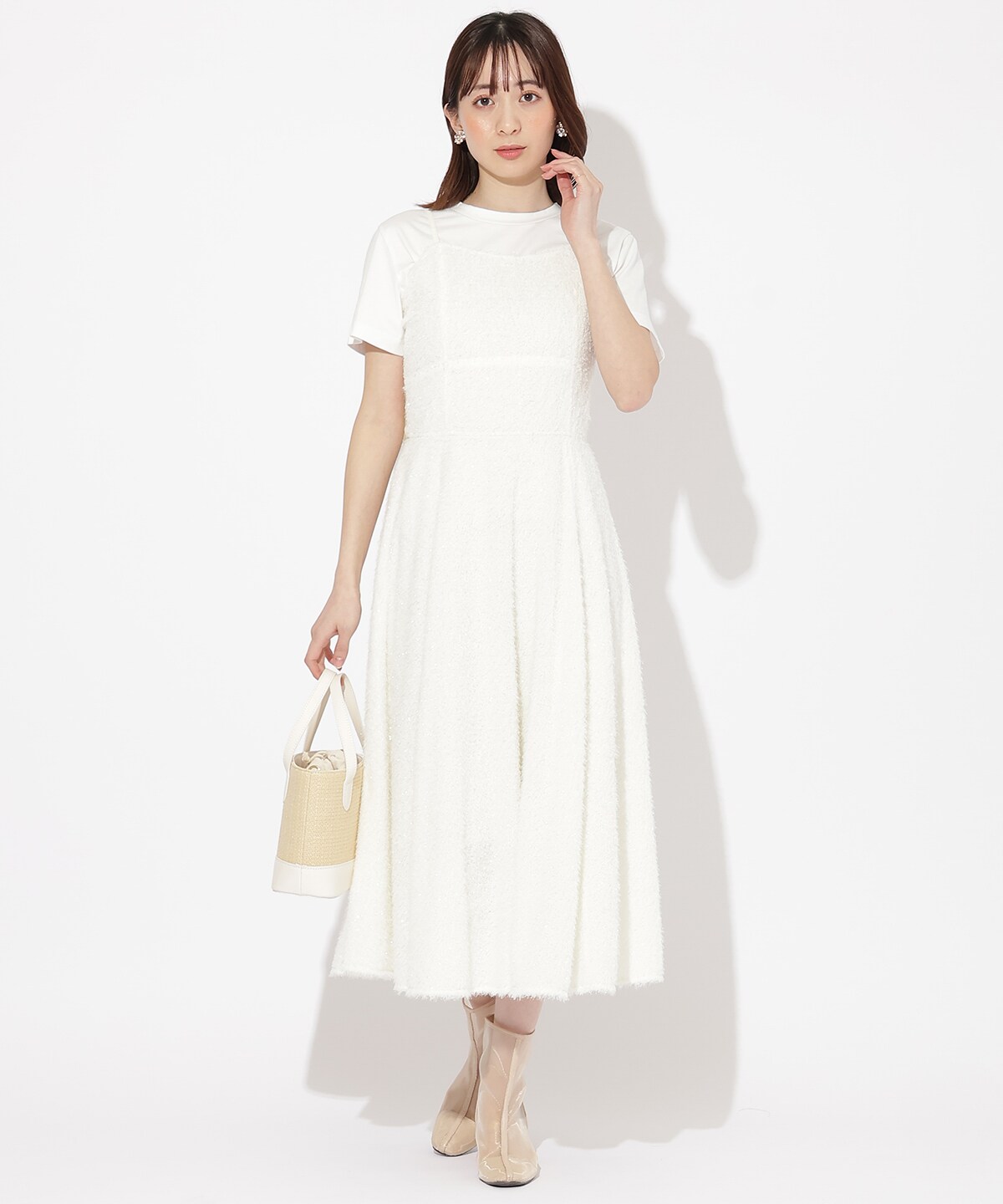 フリンジキャミワンピース