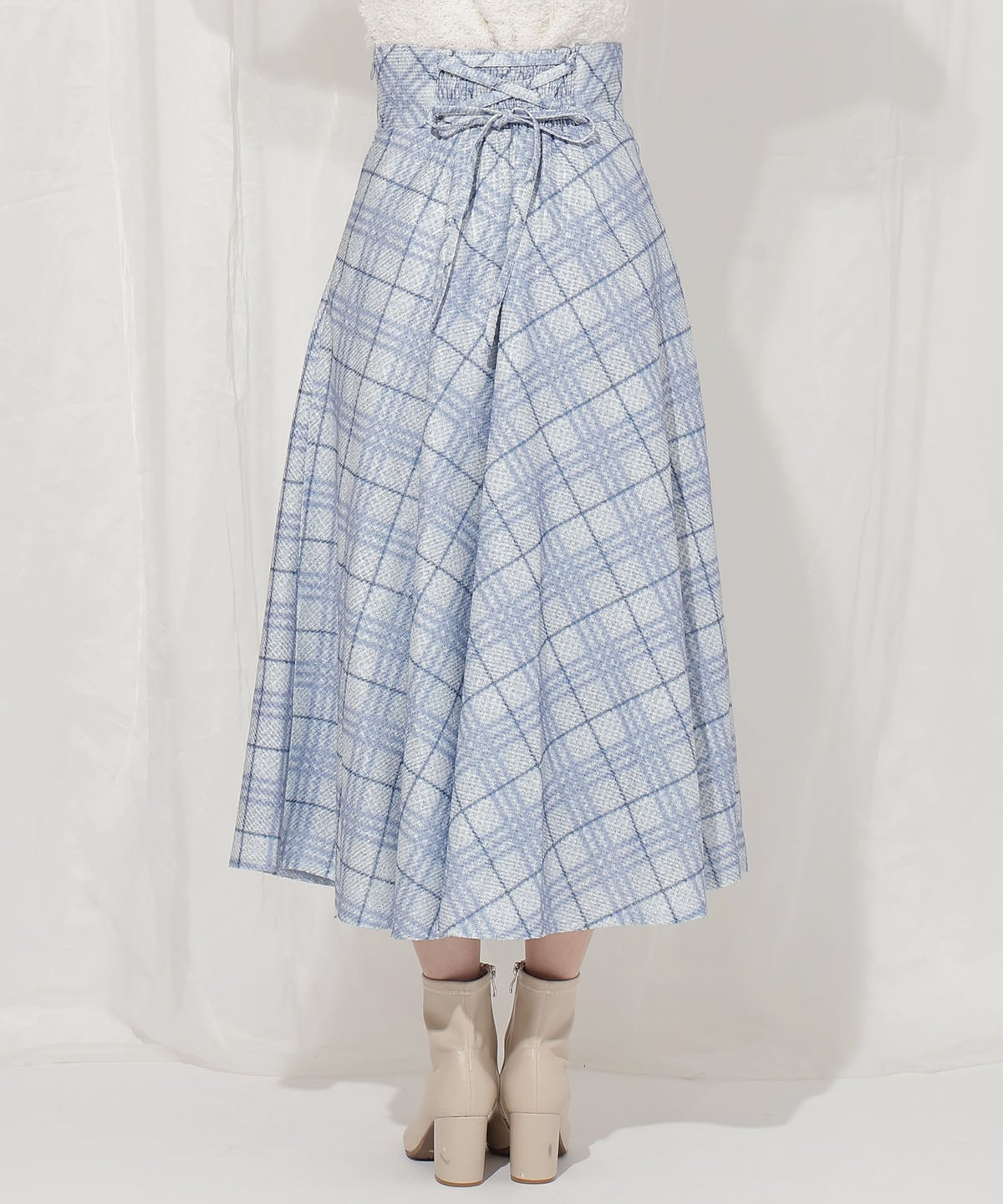 バイヤスチェックサーキュラースカート