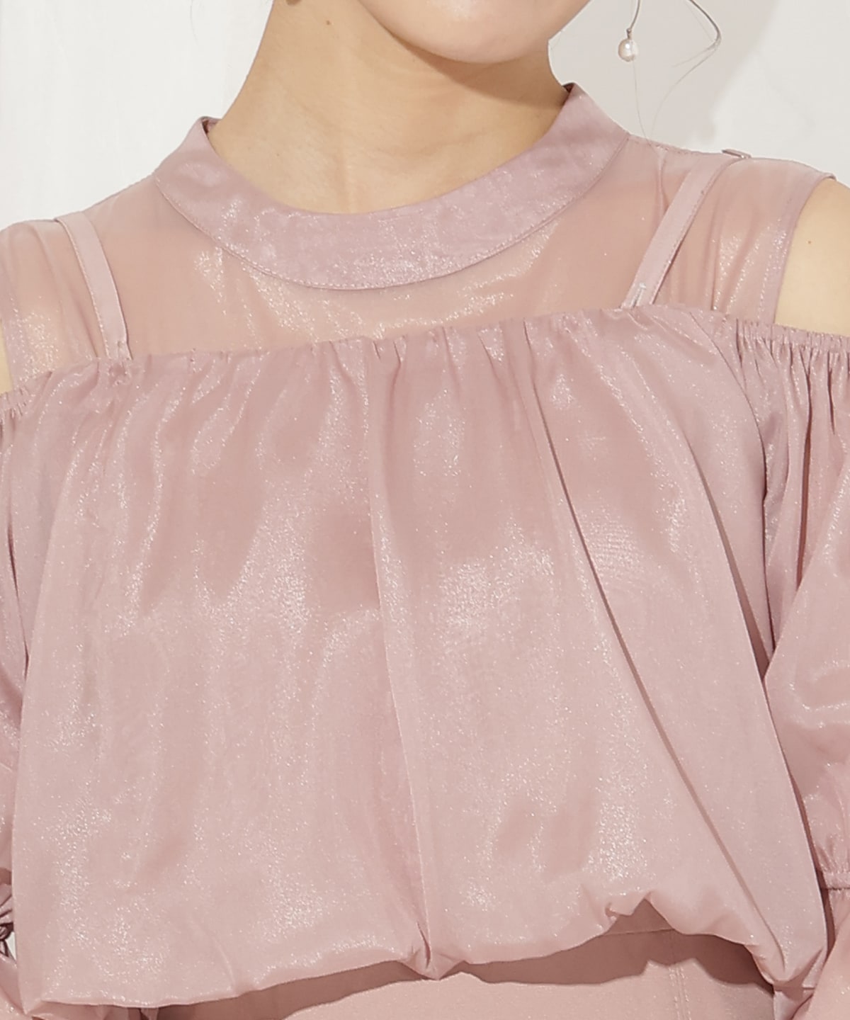 リボンビスチェ付きドレス