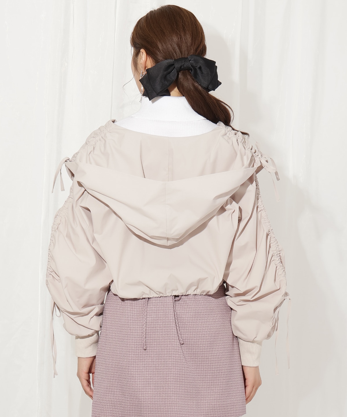 ハートカラーギャザーブルゾン