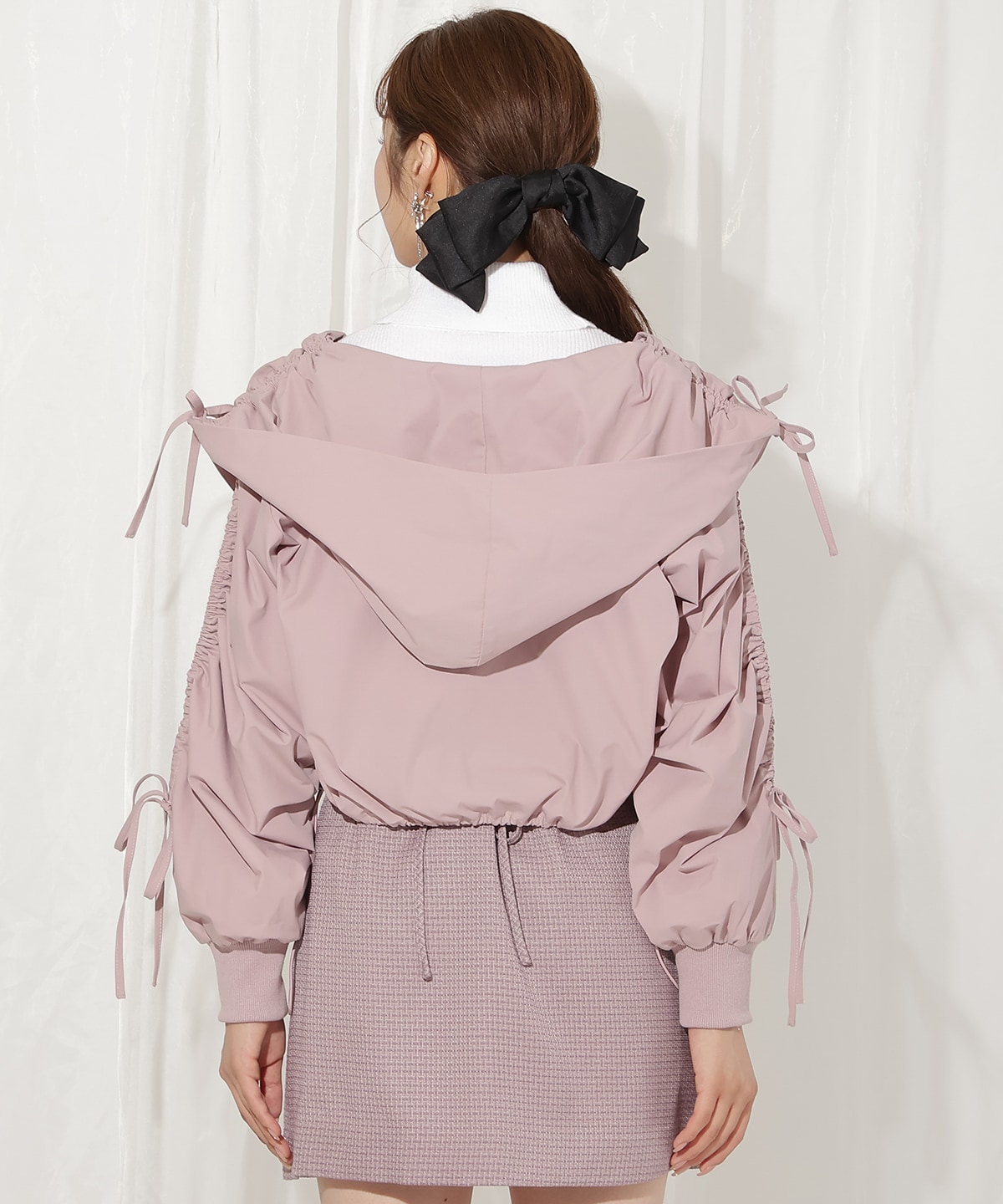 ハートカラーギャザーブルゾン