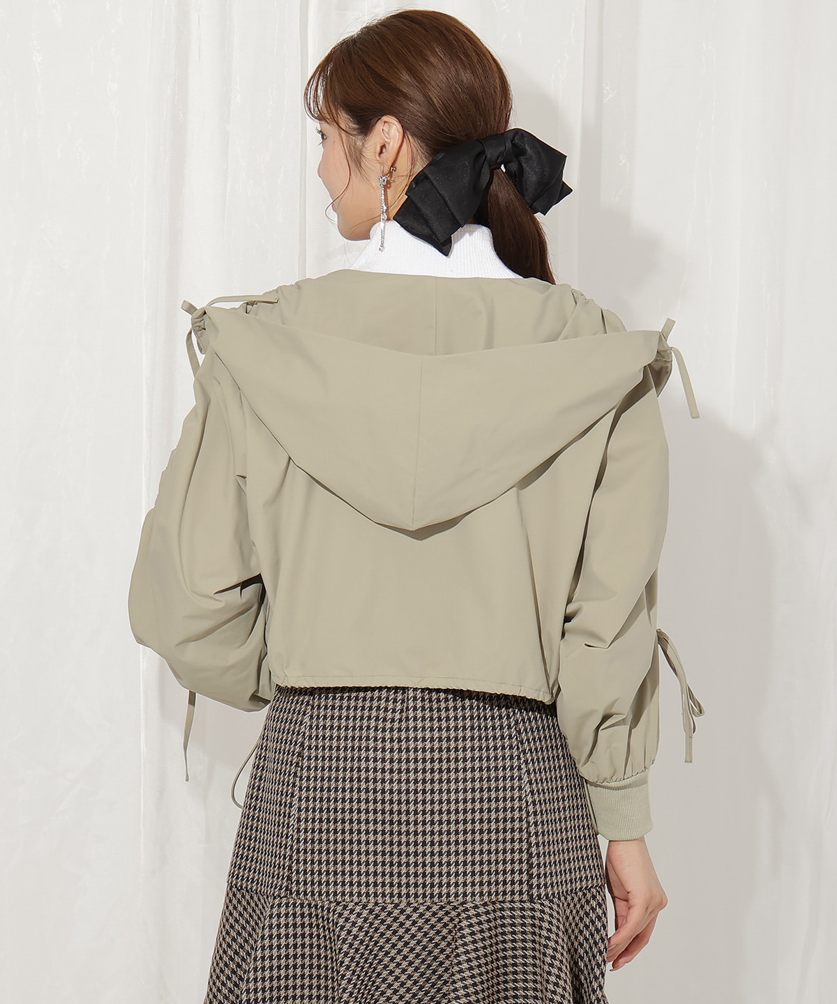 ハートカラーギャザーブルゾン