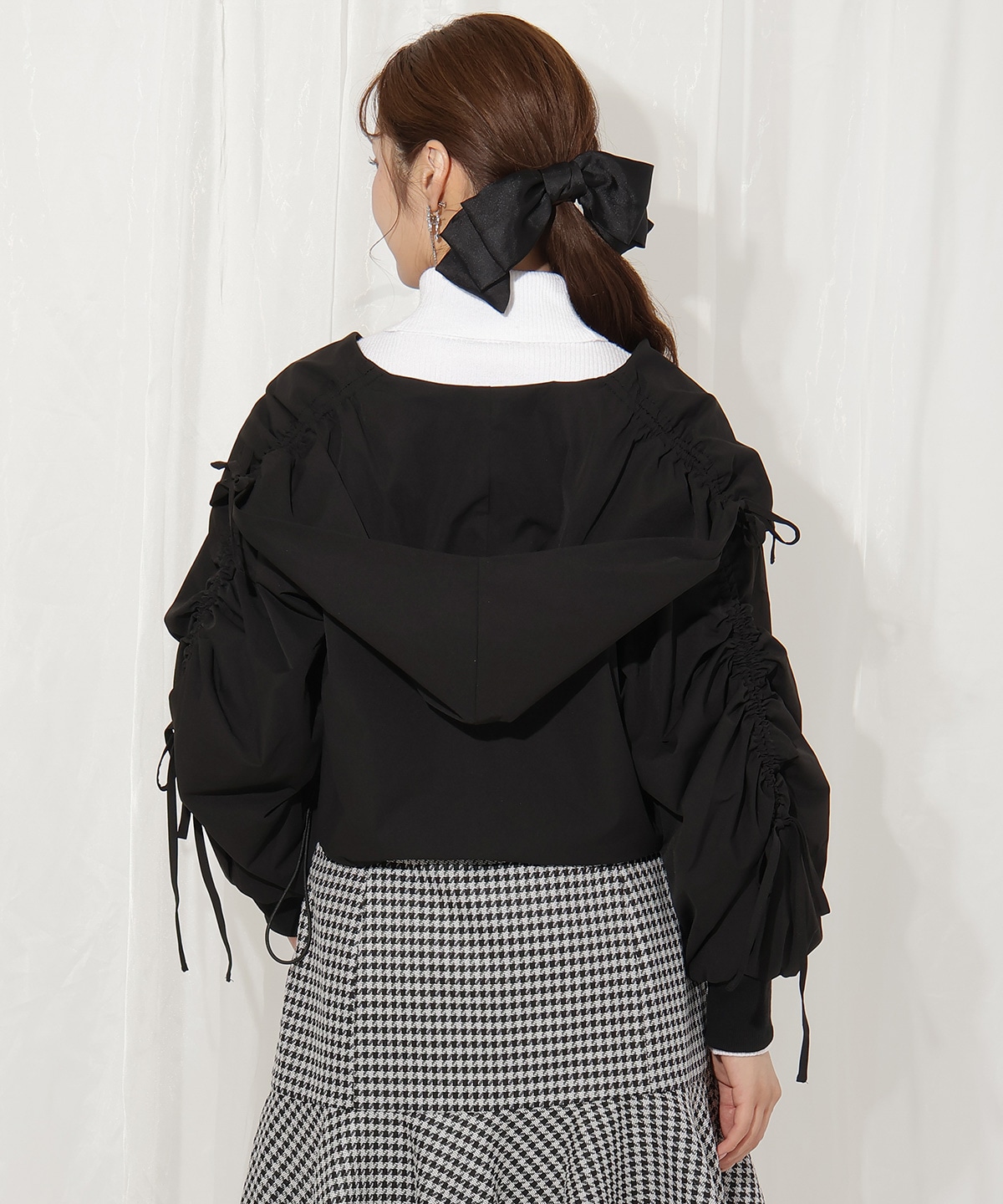 ハートカラーギャザーブルゾン