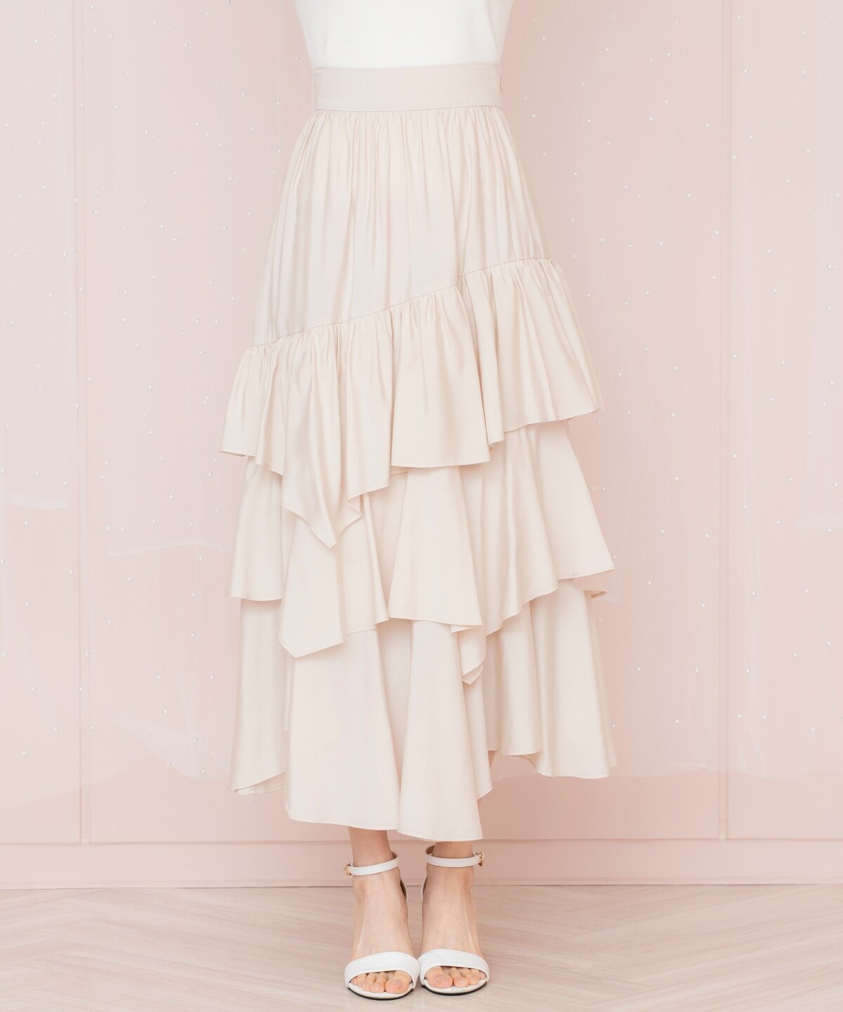 ランダムティアードスカート