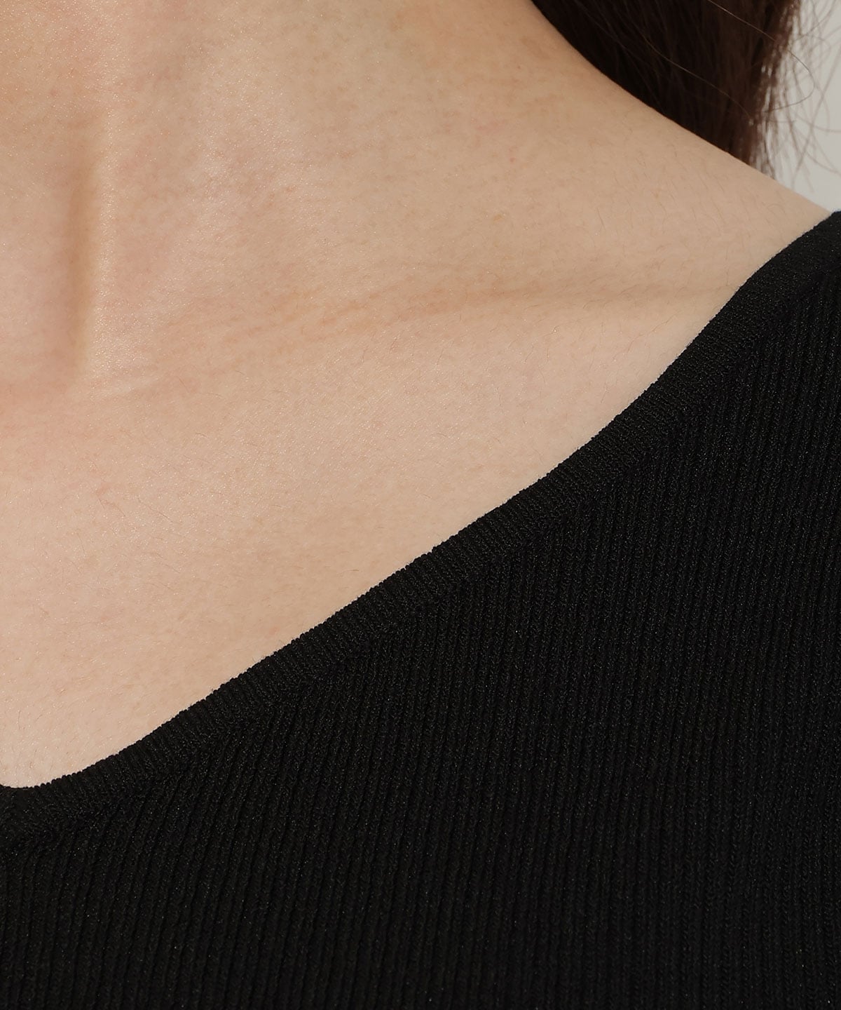 ハートネックニットプルオーバー