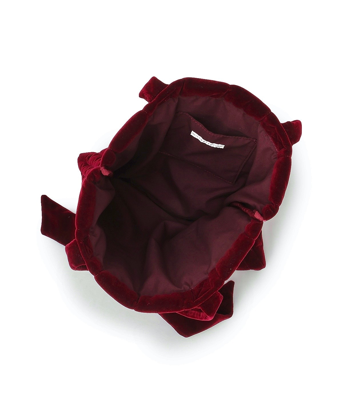 ショルダーリボンベロアトート